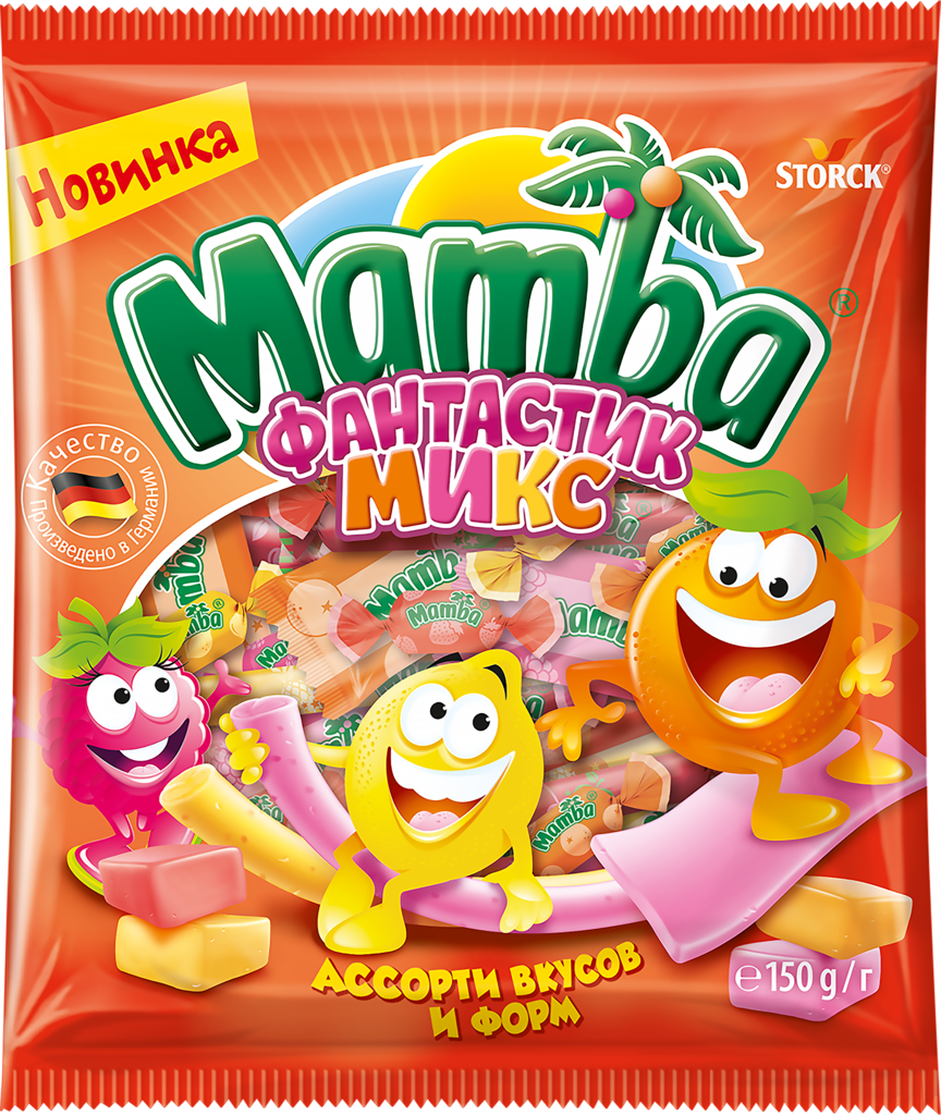 Изображение товара Конфеты жевательные MAMBA Фантастик микс, 150г