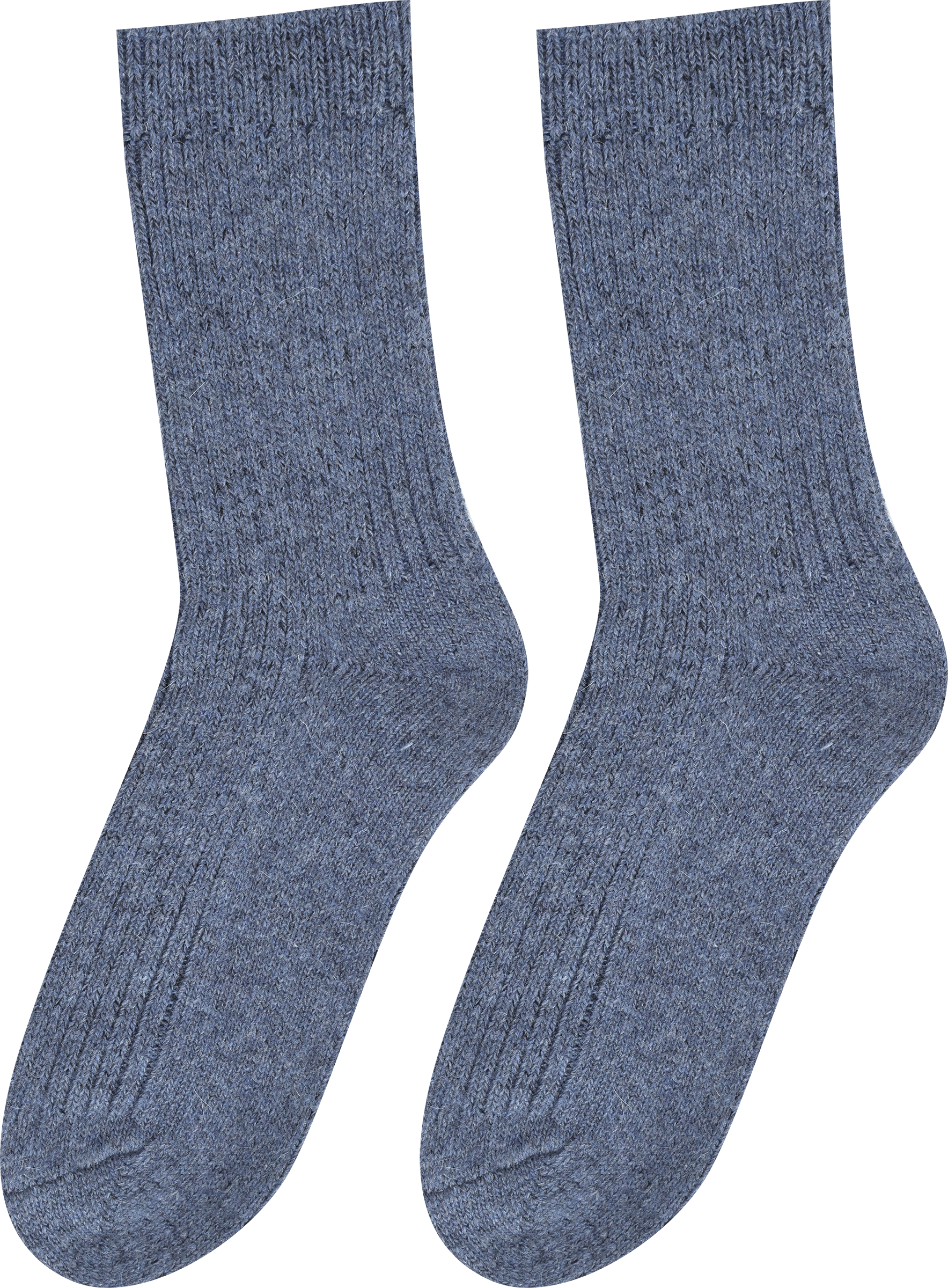 Изображение товара Женские носки INWIN цвет синий меланж, прочные и удобные, эластичная резинка