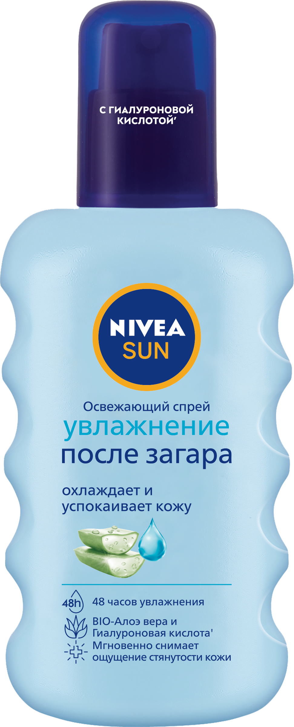 Изображение товара Спрей для тела NIVEA Увлажнение, после загара с алоэ вера, освежающий, 
200мл