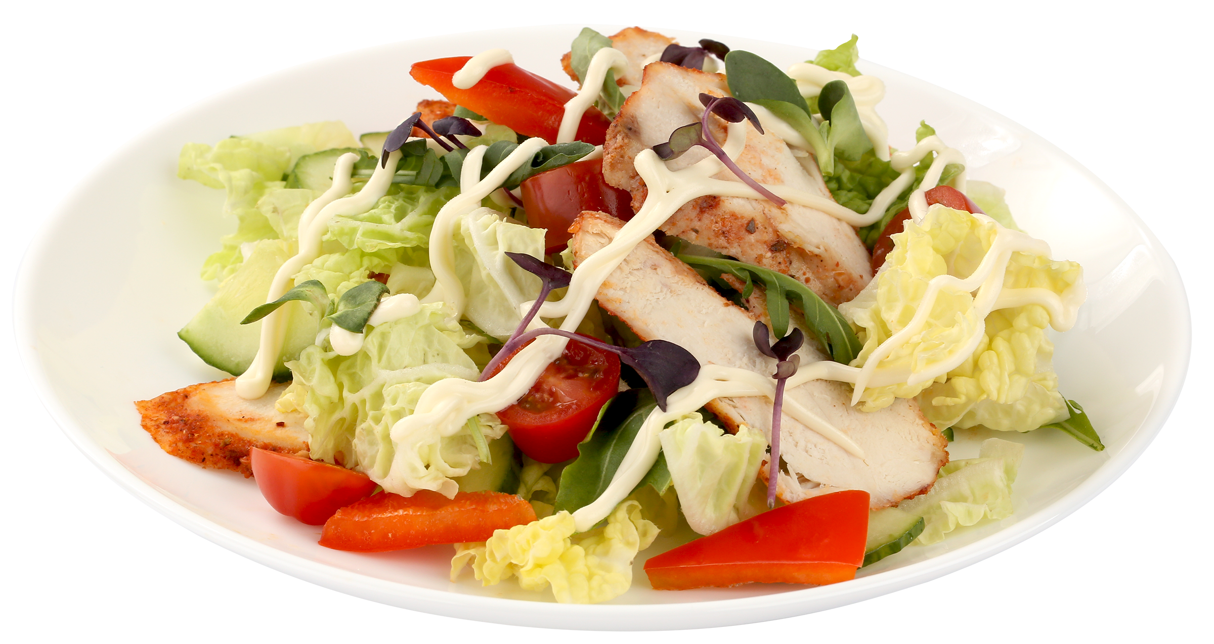 Изображение товара Салат ЛЕНТА FRESH Фреш с курицей, 200г