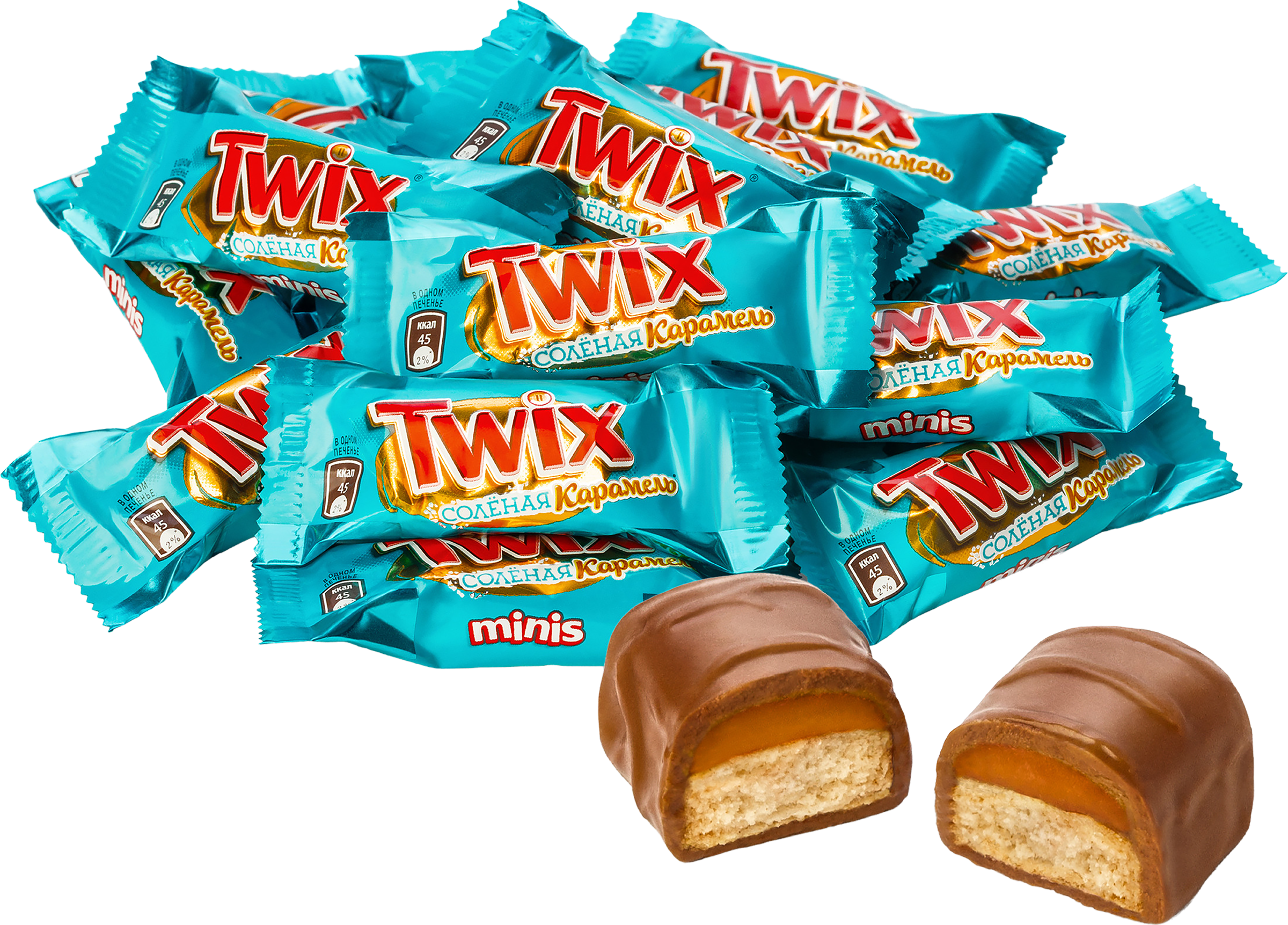 Изображение товара Шоколадные конфеты TWIX Minis Соленая карамель, песочное печенье, 1159.99 рублей