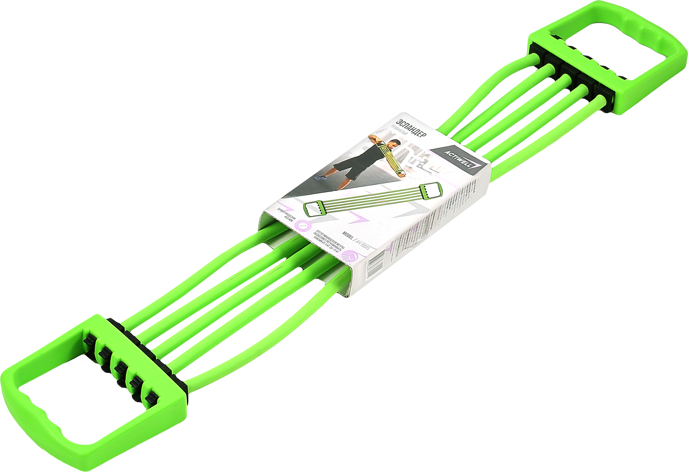 Изображение товара Эспандер трубчатый ACTIWELL цвета в ассортименте нагрузка 15 кг для тренировки рук