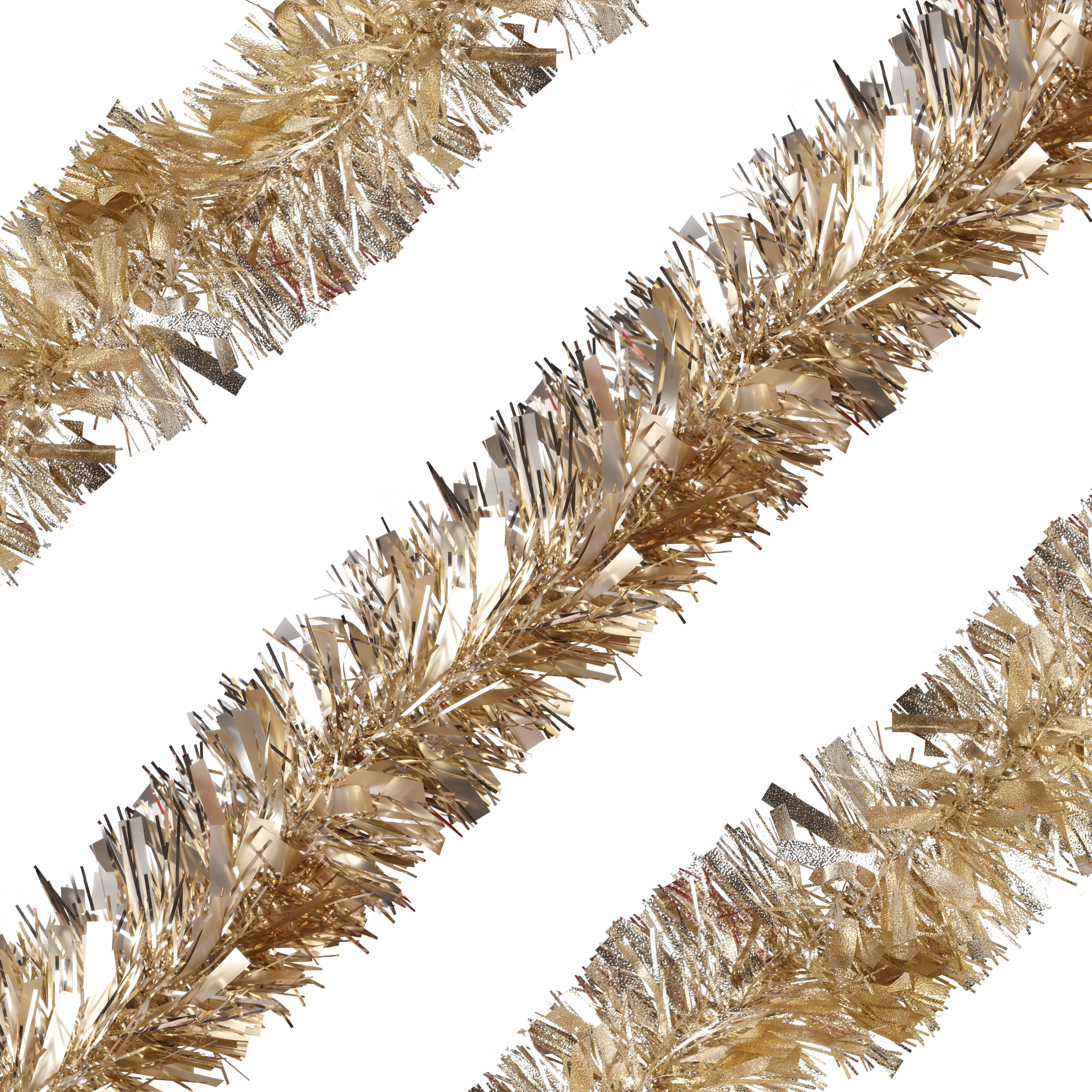 Изображение товара Двухцветная мишура для новогоднего декора 10см 2м HOMECLUB