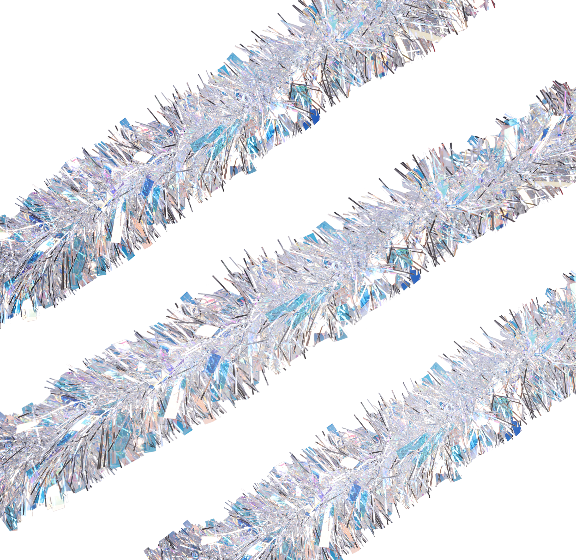 Изображение товара Гирлянда HOMECLUB 2м Радужно-серебристая для новогоднего декора