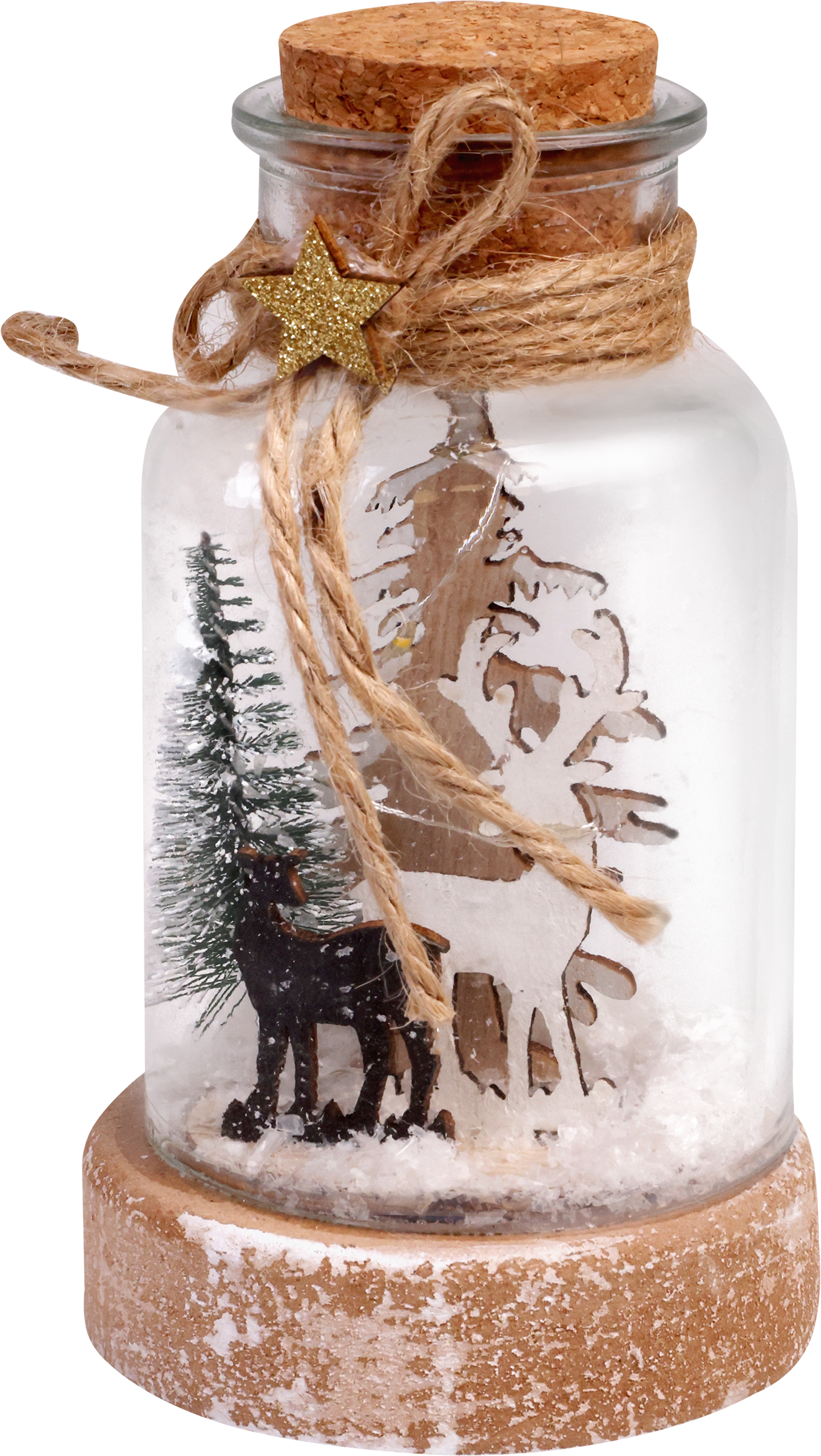 Изображение товара Композиция новогодняя HOMECLUB Северные олени с LED-подсветкой