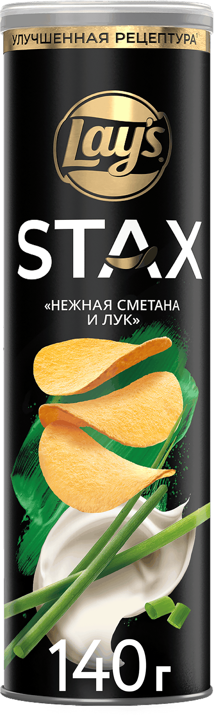 Изображение товара Чипсы картофельные LAY'S Stax Нежная сметана и лук, 140г