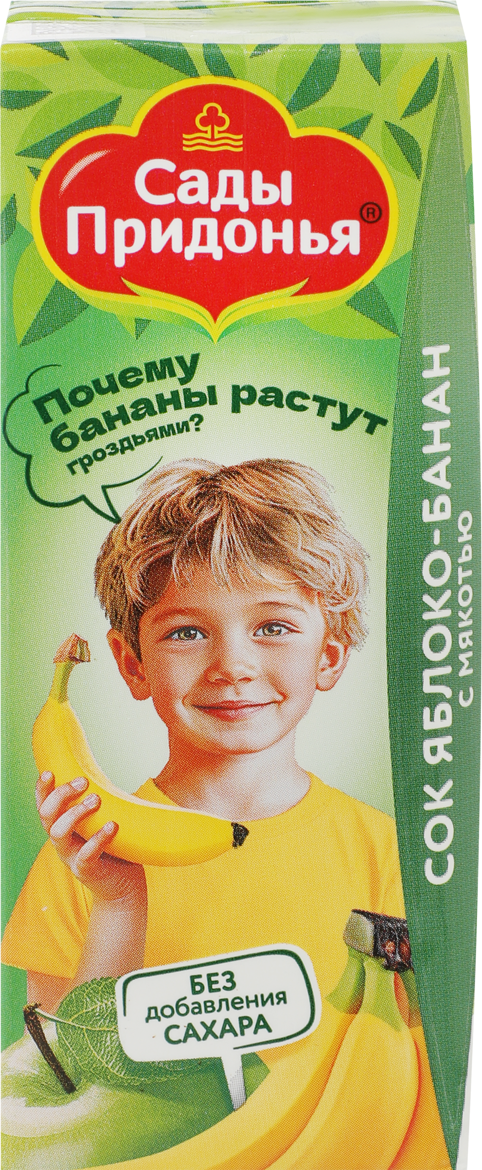 Изображение товара Сок САДЫ ПРИДОНЬЯ Яблоко, банан с мякотью восстановленный, с 6 месяцев, 200мл