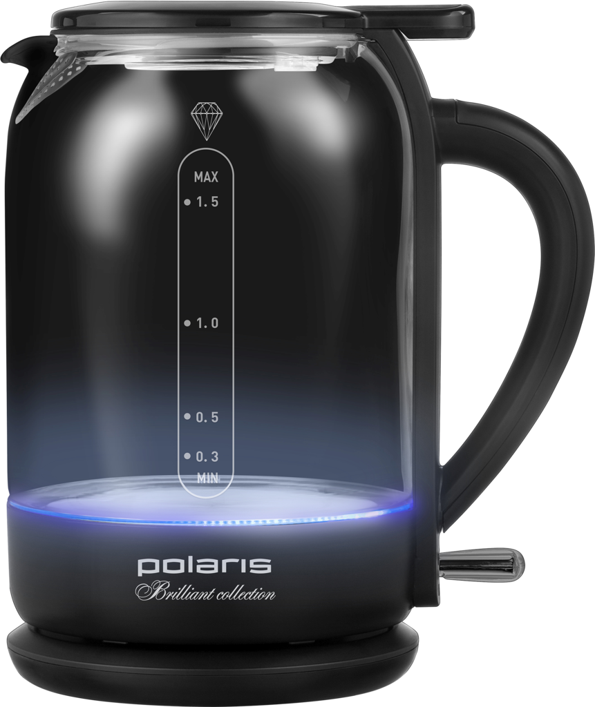 Изображение товара Чайник электрический POLARIS PWK 1753CGL стеклянный, 1,5л