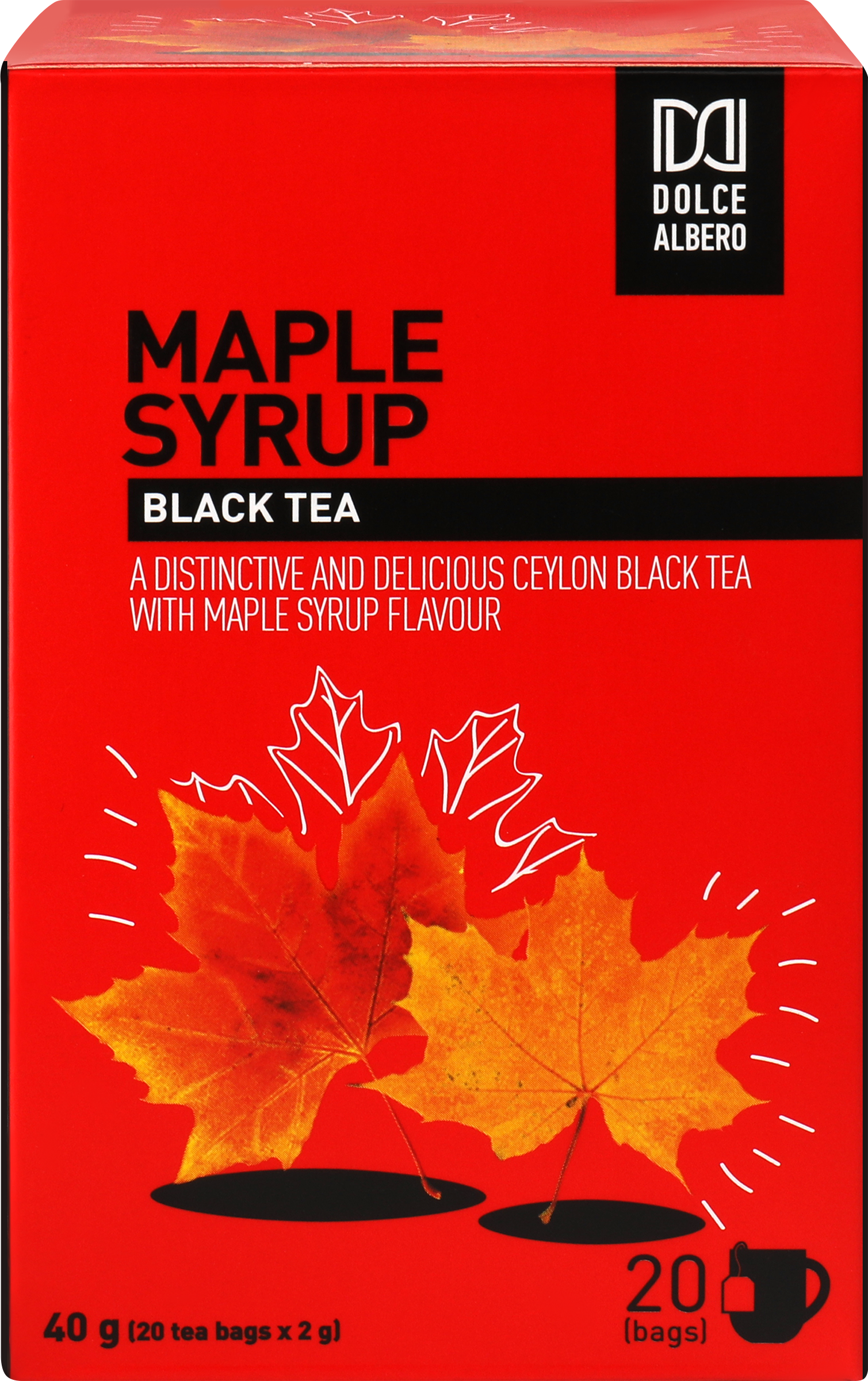 Изображение товара Чай черный DOLCE ALBERO с ароматом кленового сиропа, 20пак