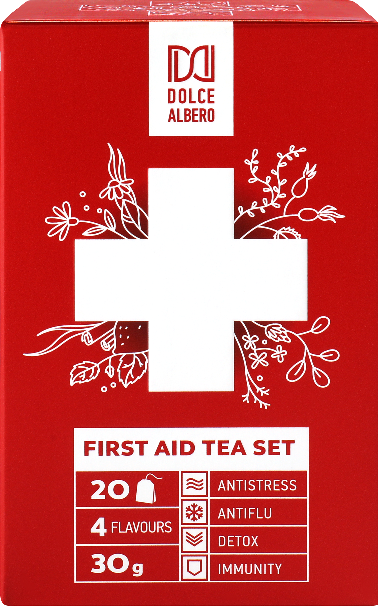 Изображение товара Набор чайный DOLCE ALBERO First Aid Set, 20 пакетиков травяной чай