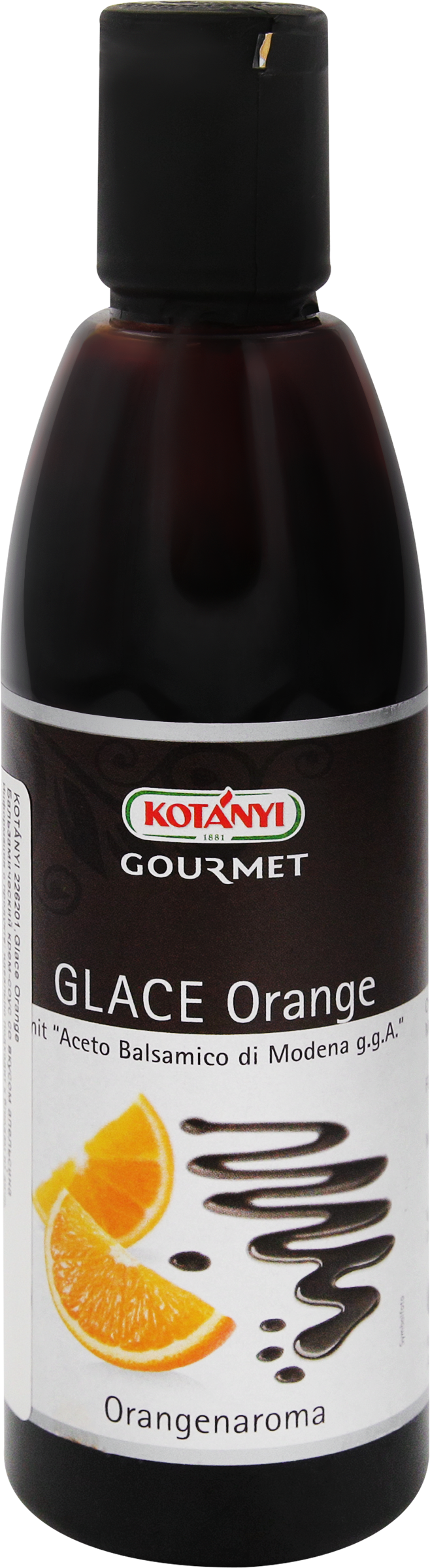 Изображение товара Крем-соус бальзамический KOTANYI Gourmet со вкусом апельсина, 313г