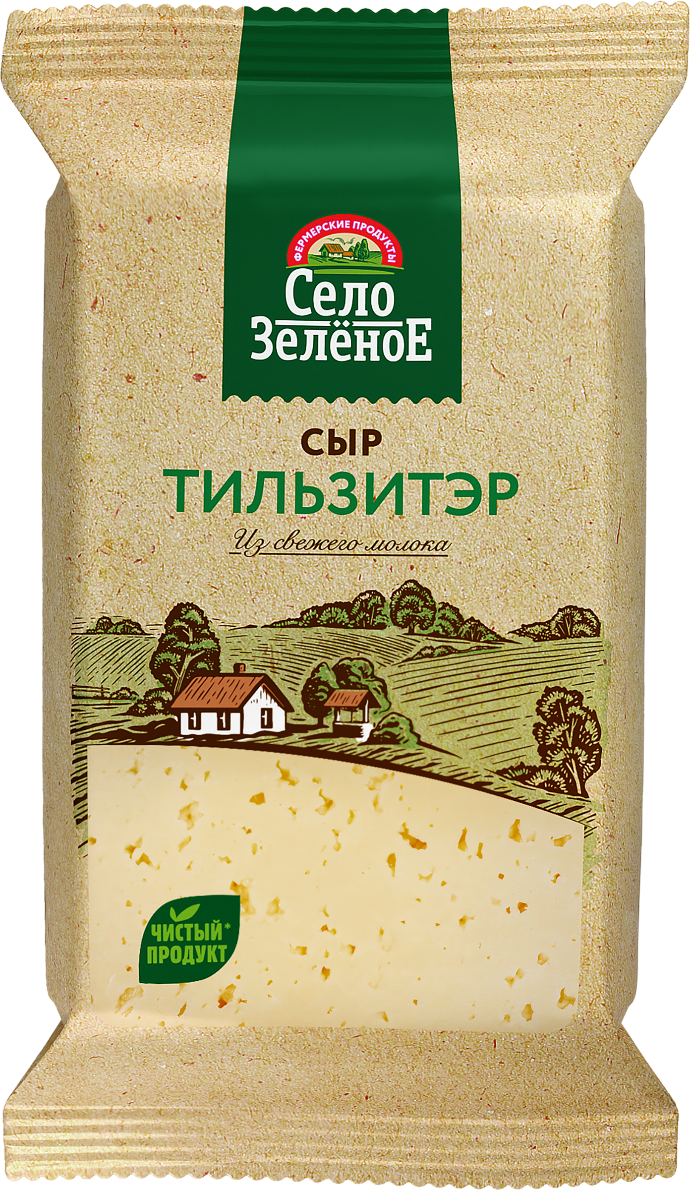 Изображение товара Сыр СЕЛО ЗЕЛЕНОЕ Тильзитер 50%, без змж, 200г
