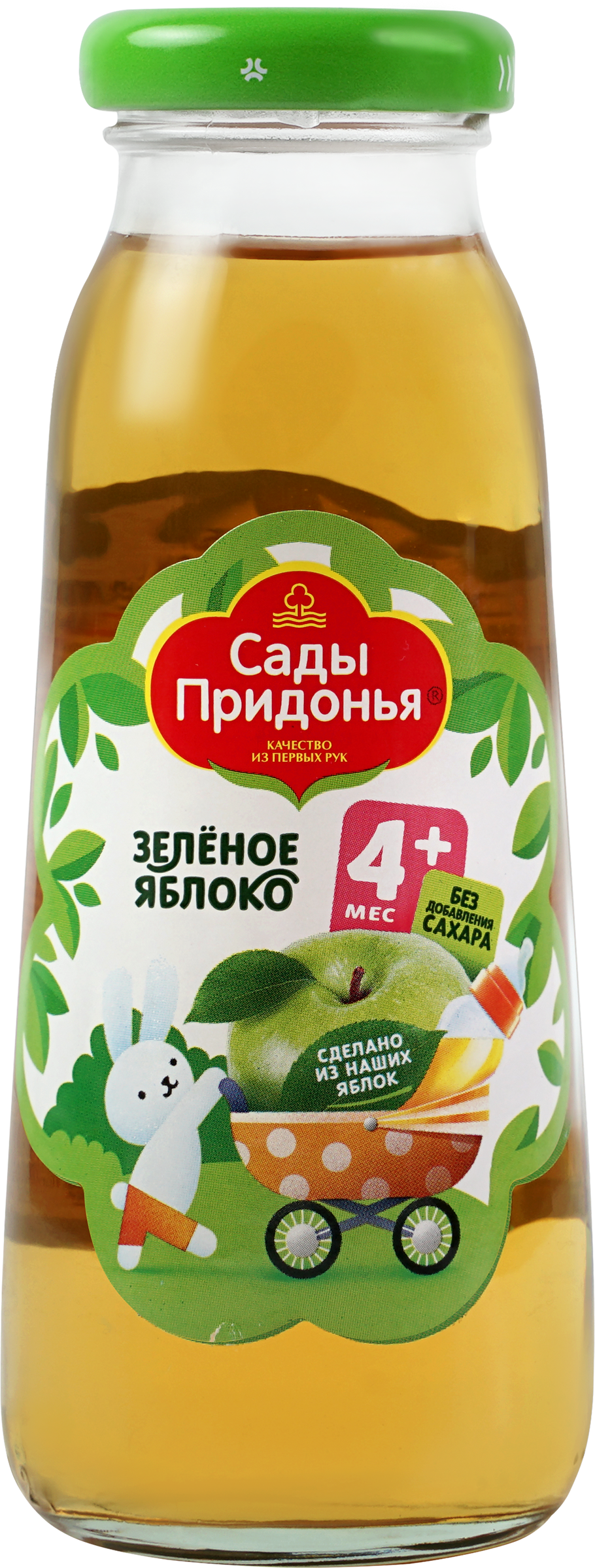 Изображение товара Сок САДЫ ПРИДОНЬЯ Зеленое яблоко осветленный восстановленный, с 4 месяцев, 200мл