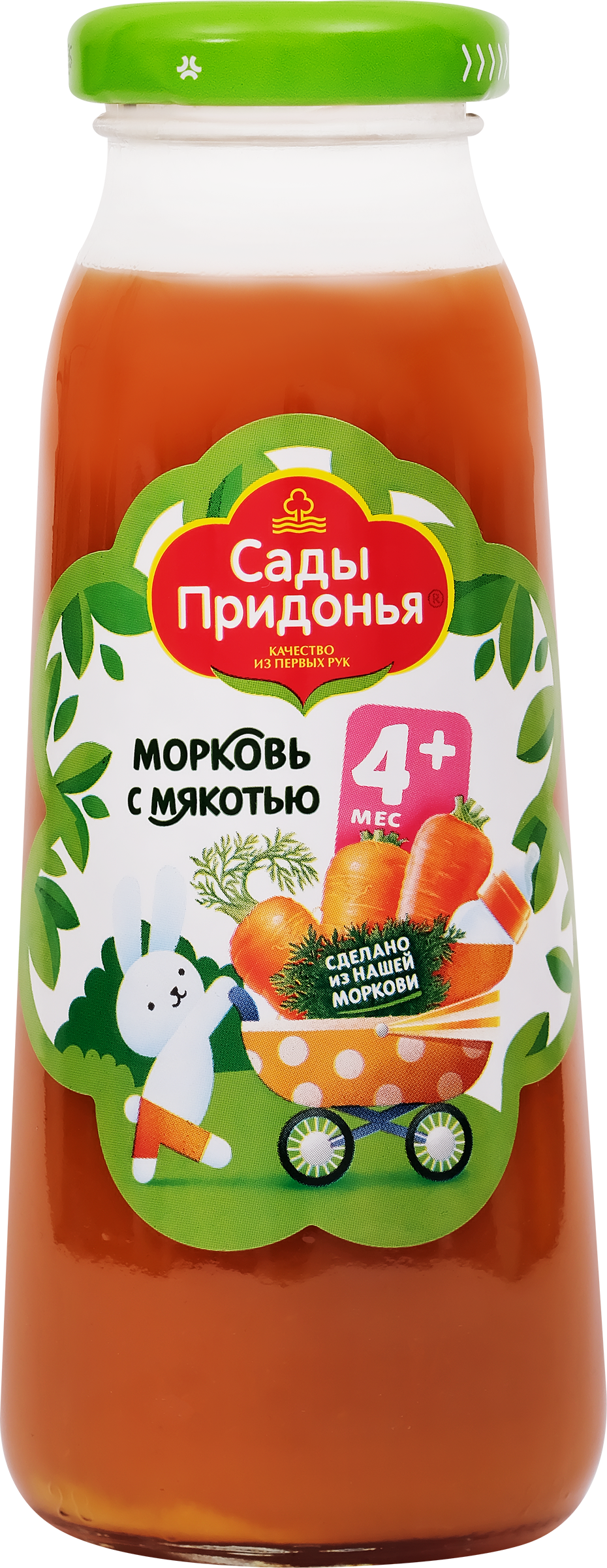 Изображение товара Нектар САДЫ ПРИДОНЬЯ Морковь с мякотью, с 5 месяцев, 200мл