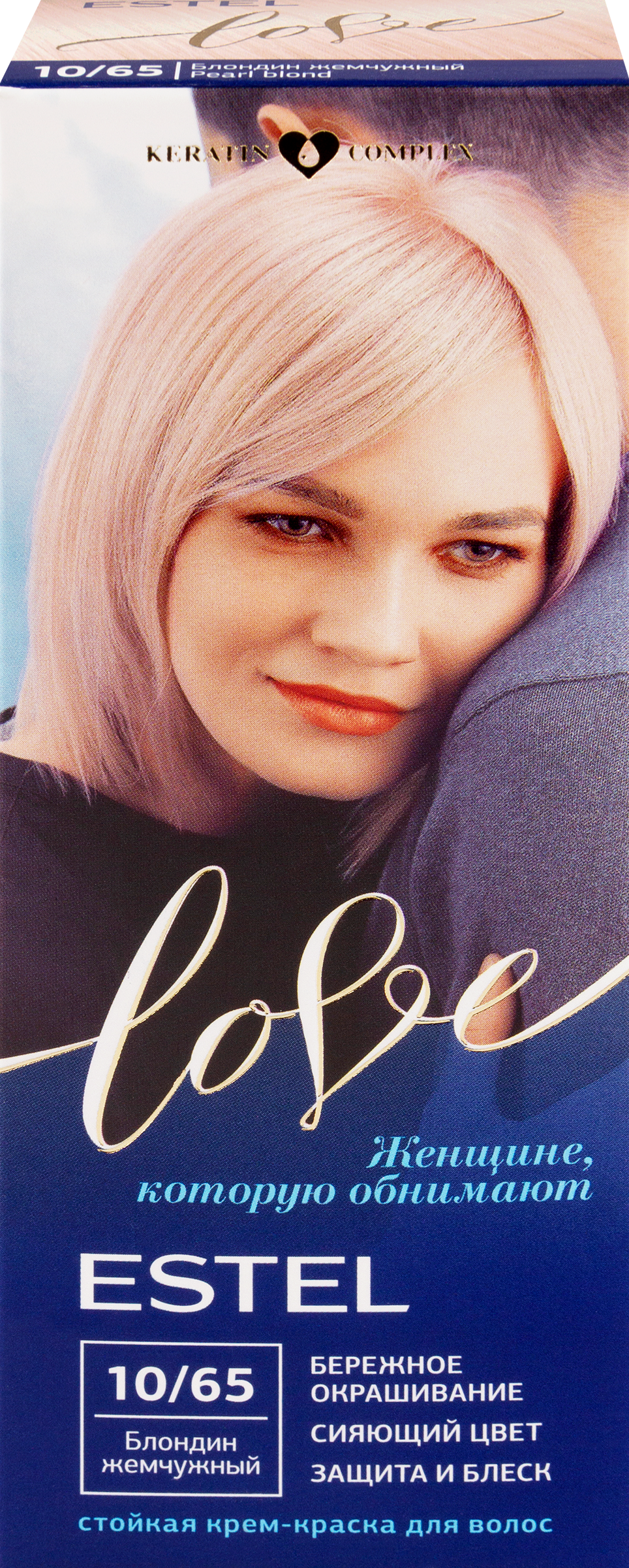 Изображение товара Крем-краска для волос ESTEL Love 10/65 Блондин жемчужный 115мл, бережное окрашивание