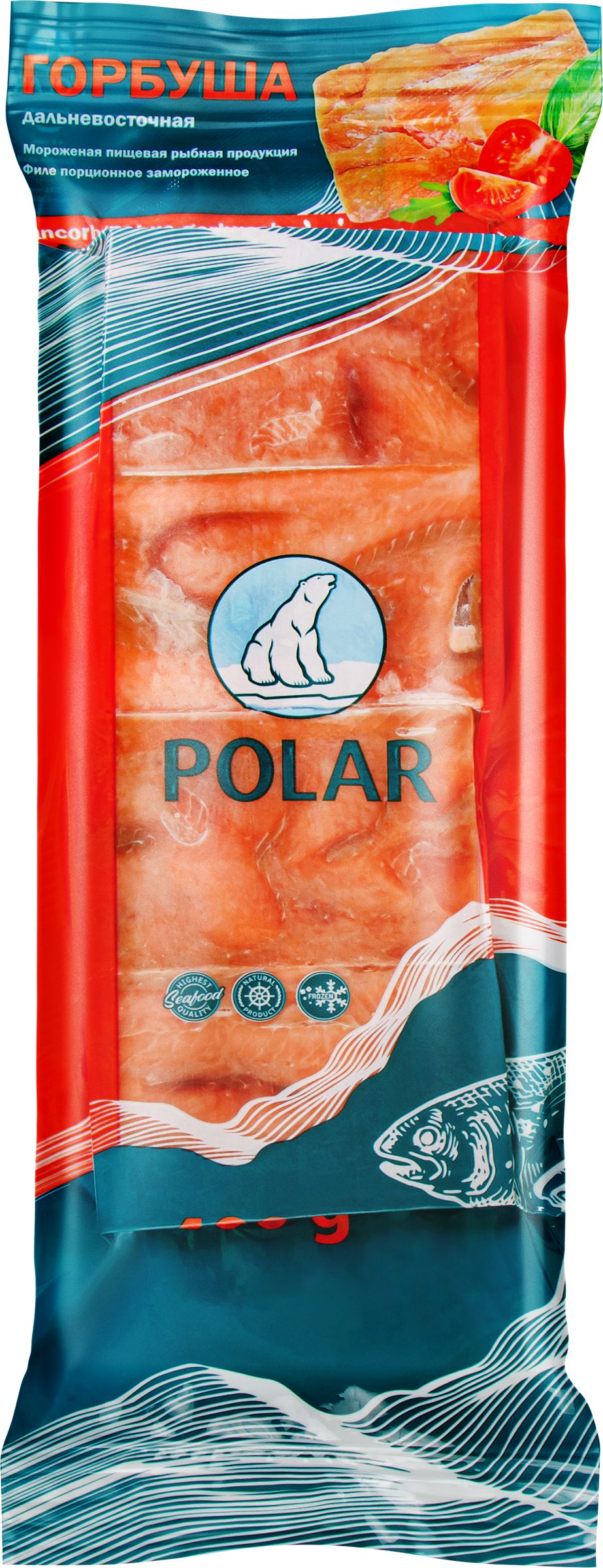 Изображение товара Горбуша замороженная POLAR филе порционное, 400г