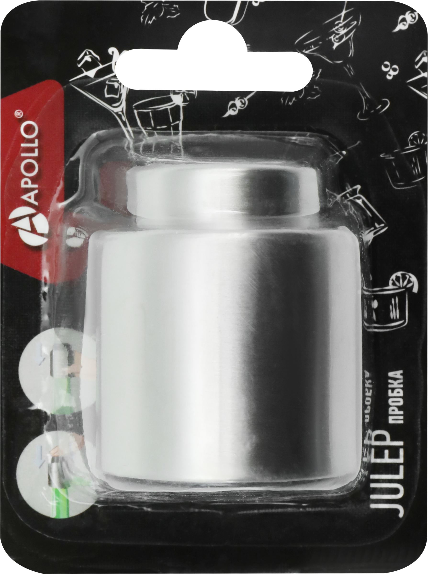 Изображение товара Пробка APOLLO Julep нерж.сталь, пластик Арт JLP-01 (Китай)