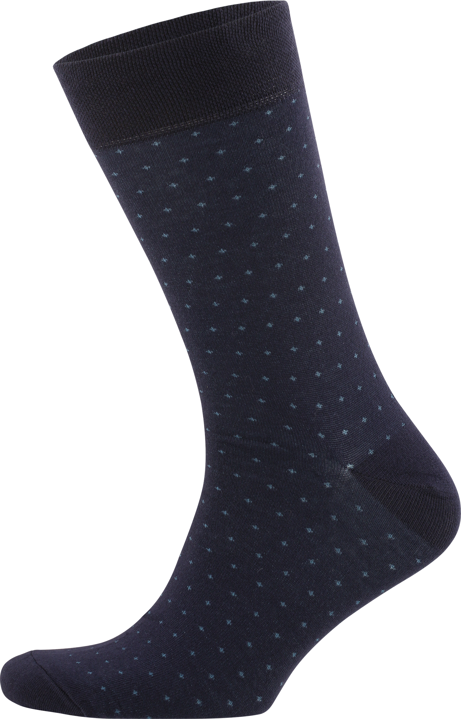 Изображение товара Мужские носки INWIN р 29 с дизайном в горошек синего цвета, комфортные и прочные