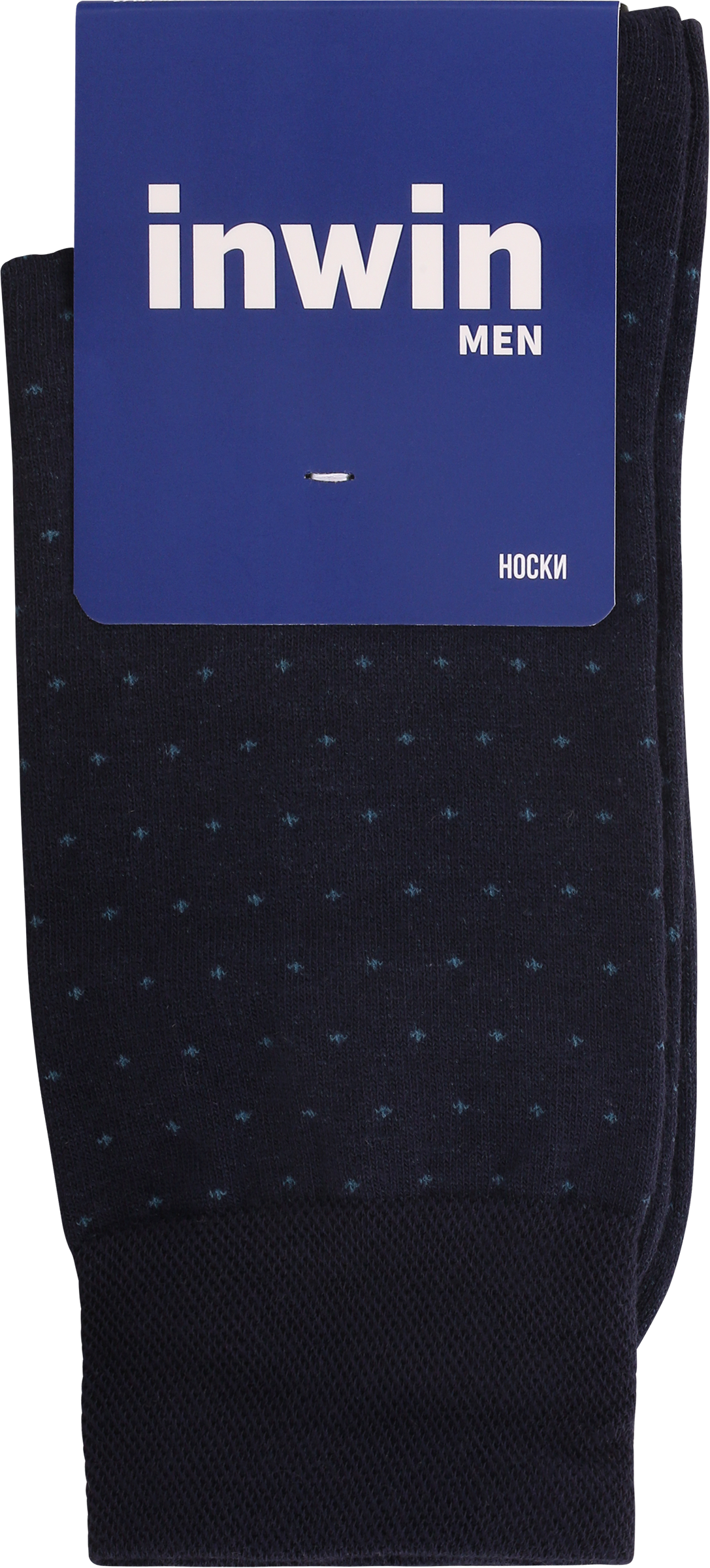 Изображение товара Носки мужские INWIN р. 27 (41-43) синие в горошек
