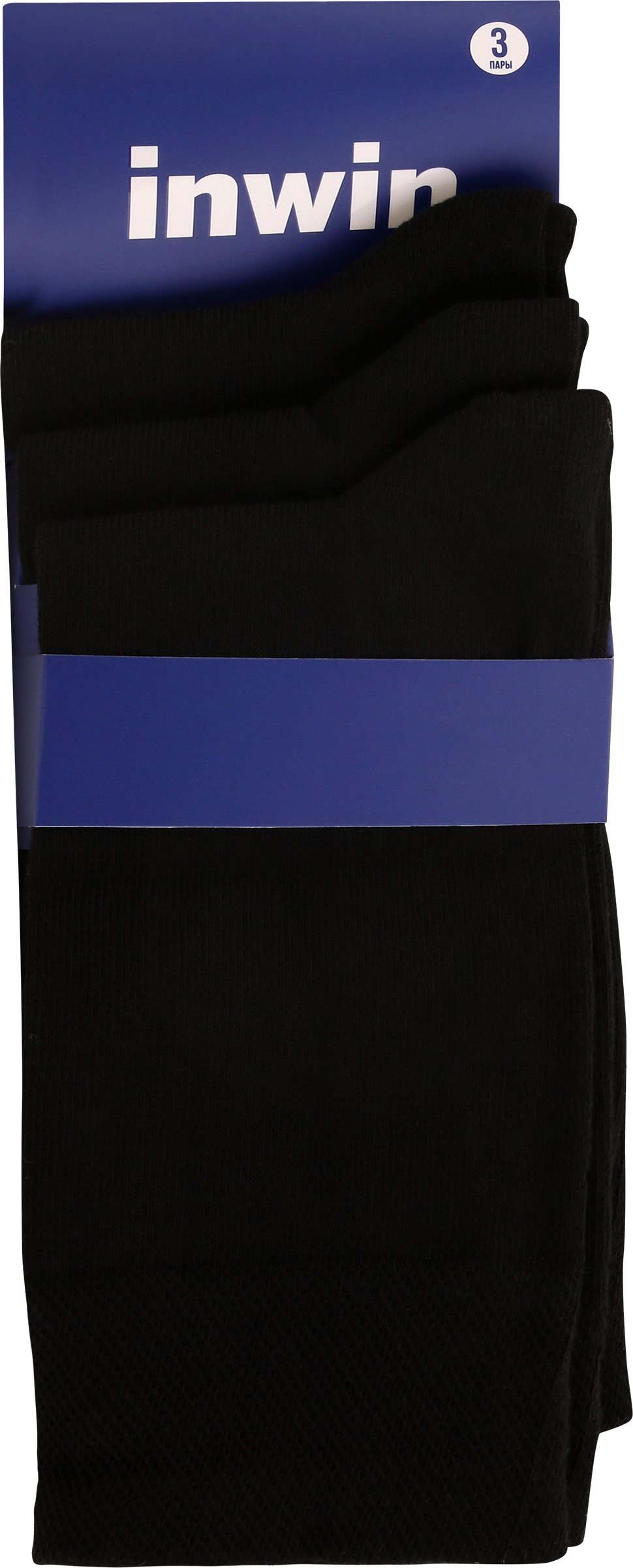 Изображение товара Носки мужские INWIN р. 25 (38–40) черные, Арт. BMS07, 3пары