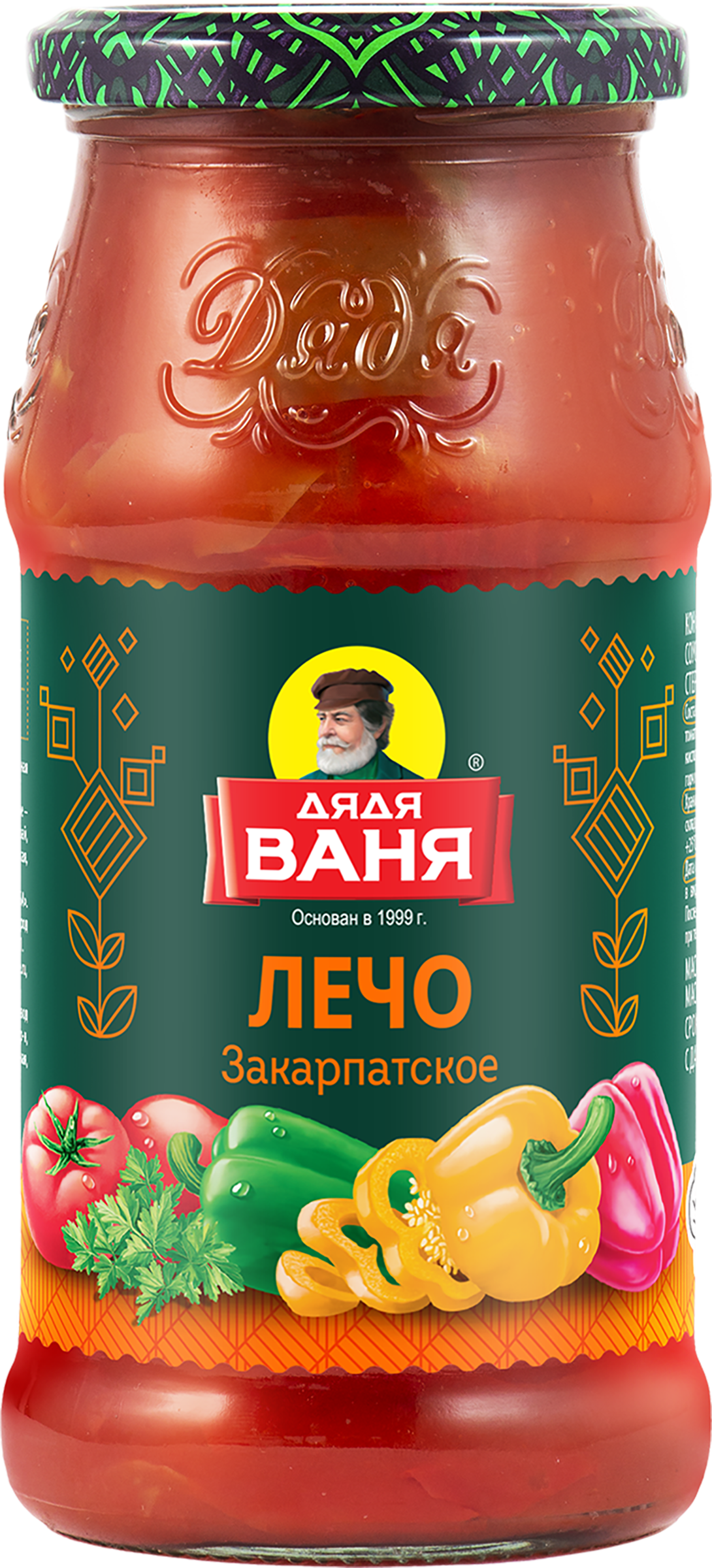 Изображение товара Лечо ДЯДЯ ВАНЯ Закарпатское 460г в стеклянной банке