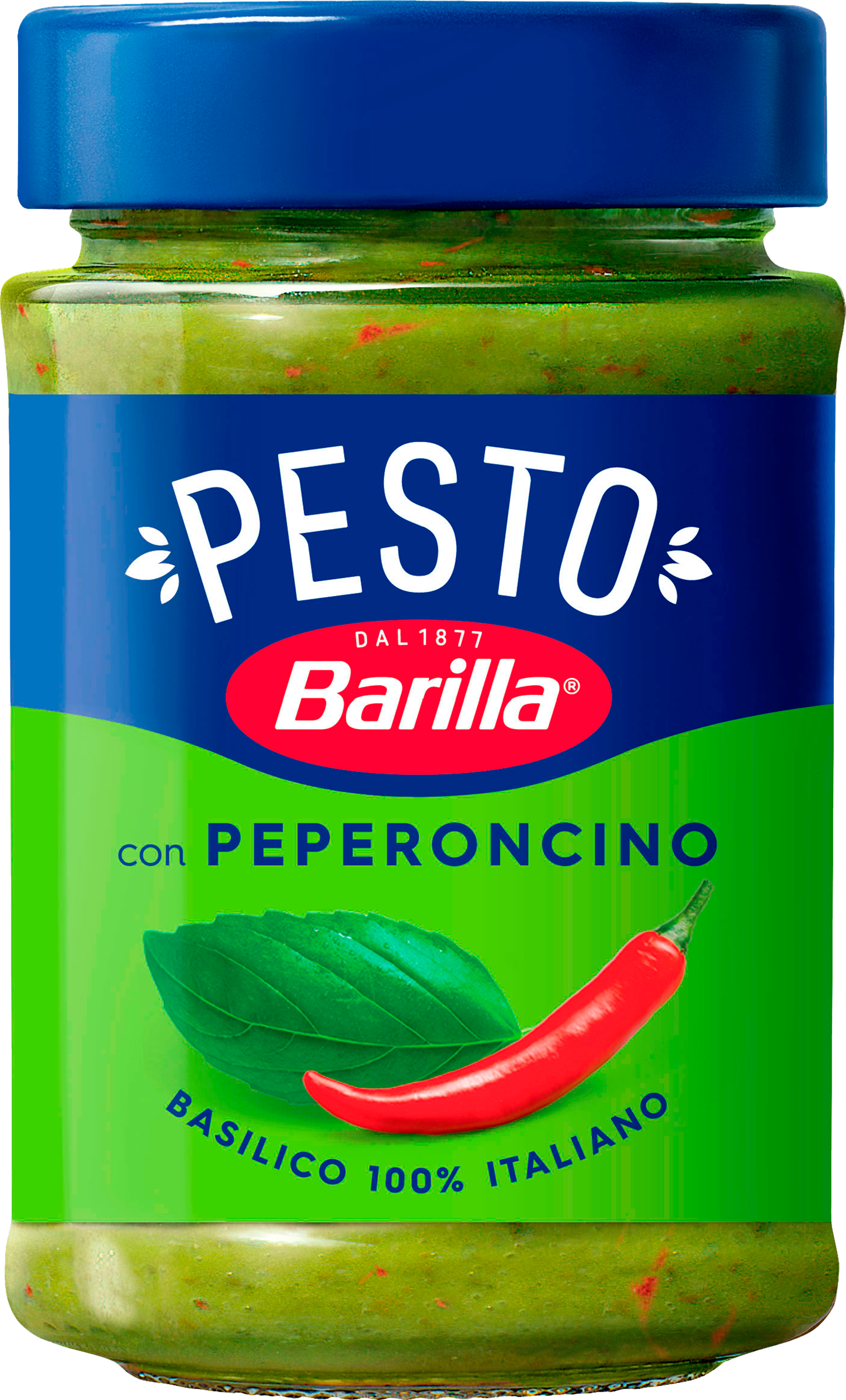 Изображение товара Соус BARILLA Pesto Basilico e Peperoncino, с базиликом и перцем Чили, 195г