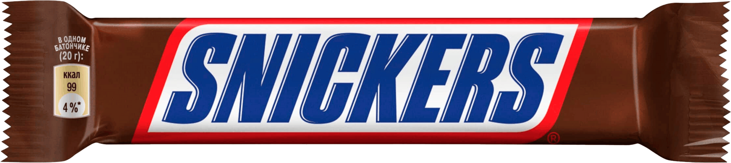 Изображение товара Батончик шоколадный SNICKERS Stick с карамелью, арахисом и нугой, 20г