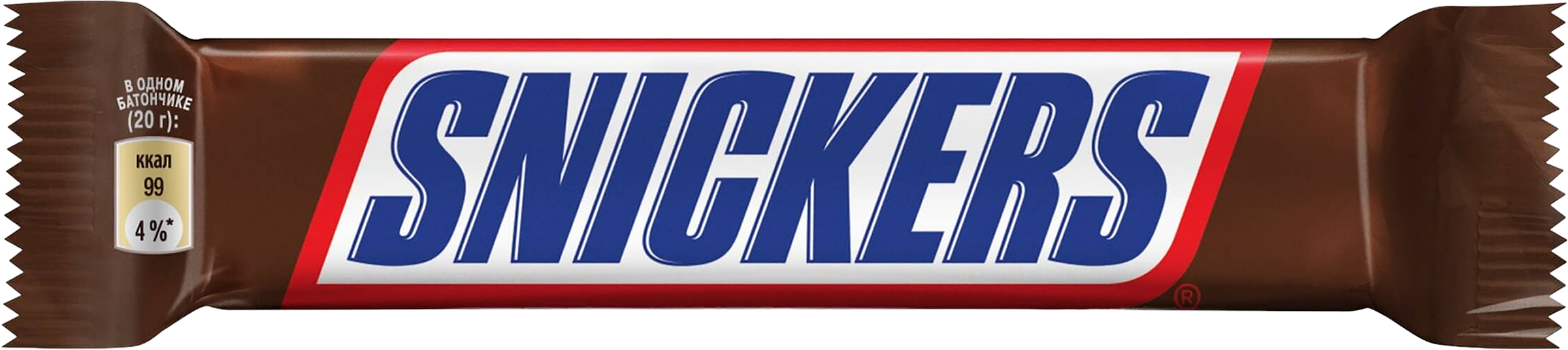 Изображение товара Батончик шоколадный SNICKERS Stick с карамелью, арахисом и нугой, 20г