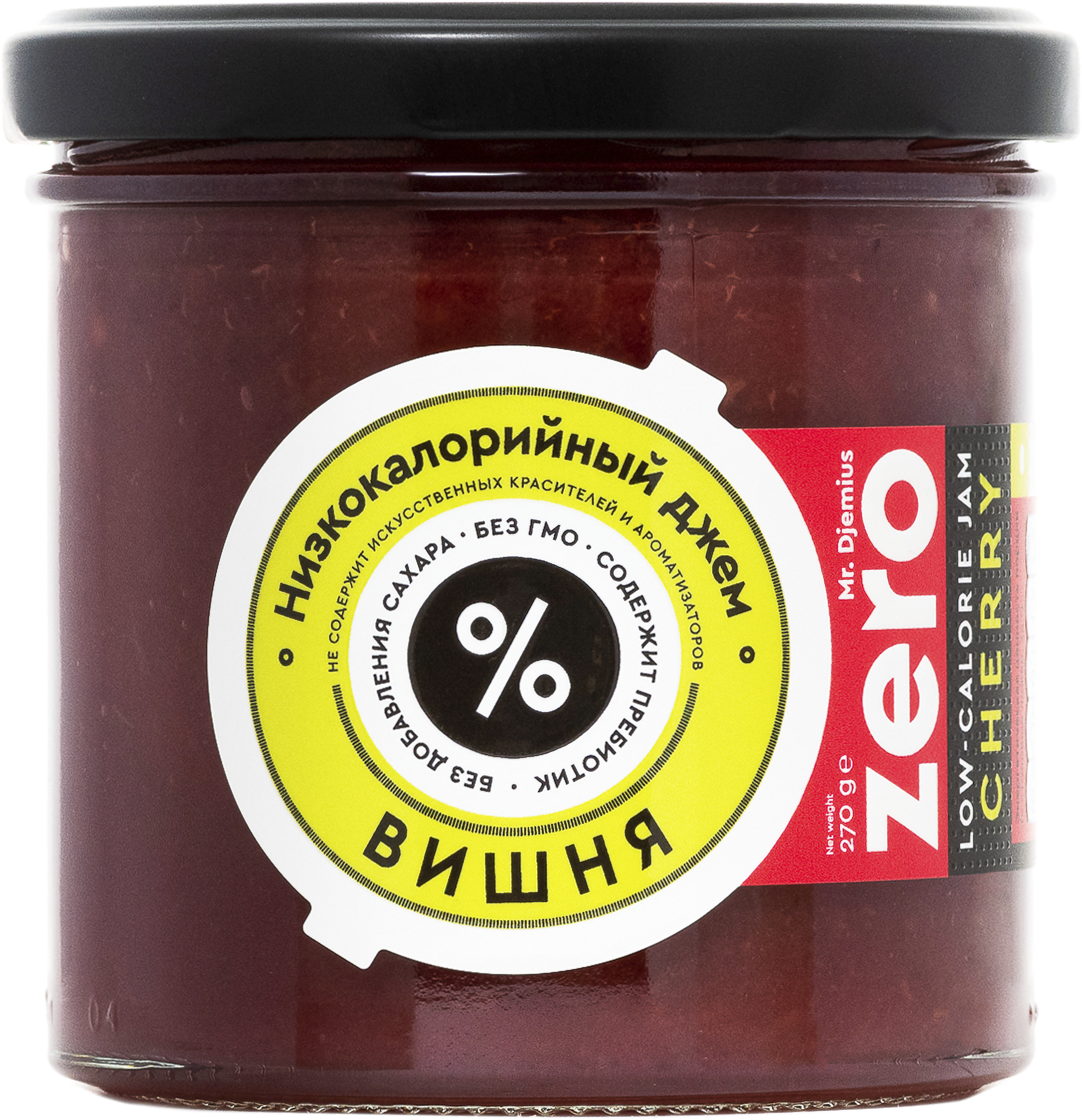 Изображение товара Джем низкокалорийный MR.DJEMIUS ZERO Вишня, 270г