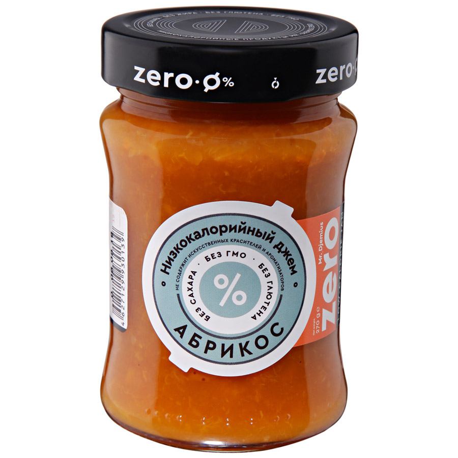 Изображение товара Джем низкокалорийный MR.DJEMIUS ZERO Абрикос, 270г