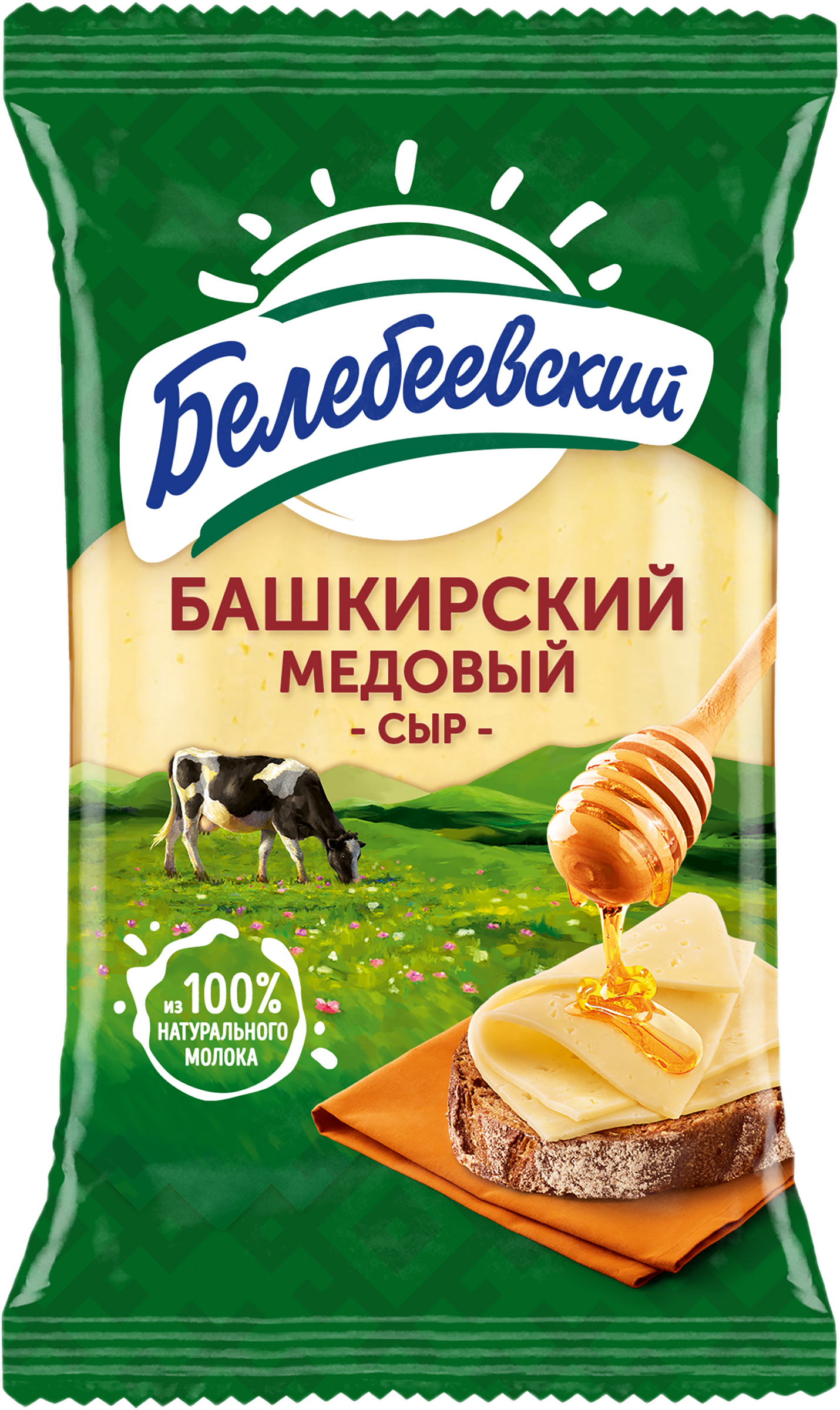 Изображение товара Сыр БЕЛЕБЕЕВСКИЙ Башкирский Медовый, 50%, без змж, 190г