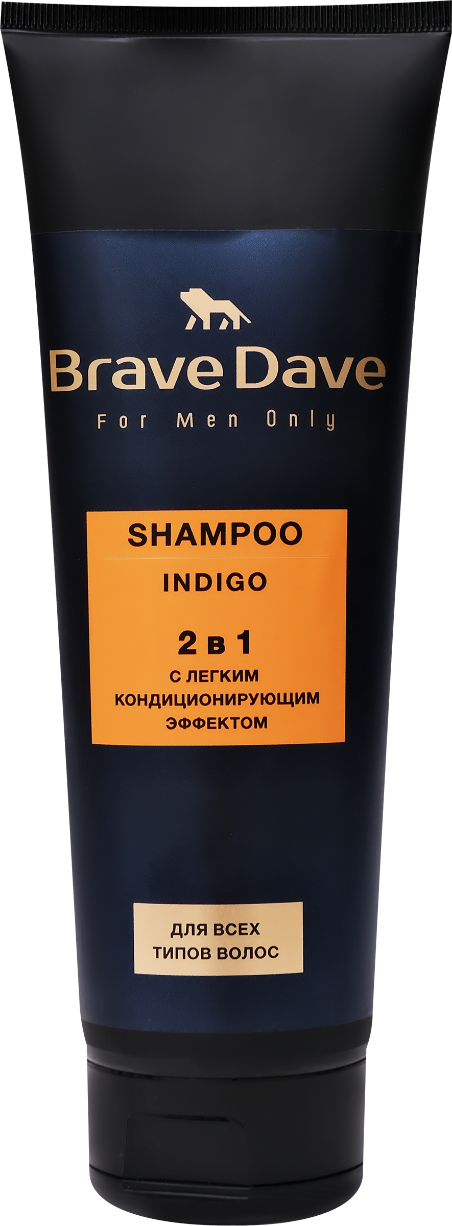 Изображение товара Шампунь для волос мужской BRAVE DAVE Indigo 2в1, 250мл