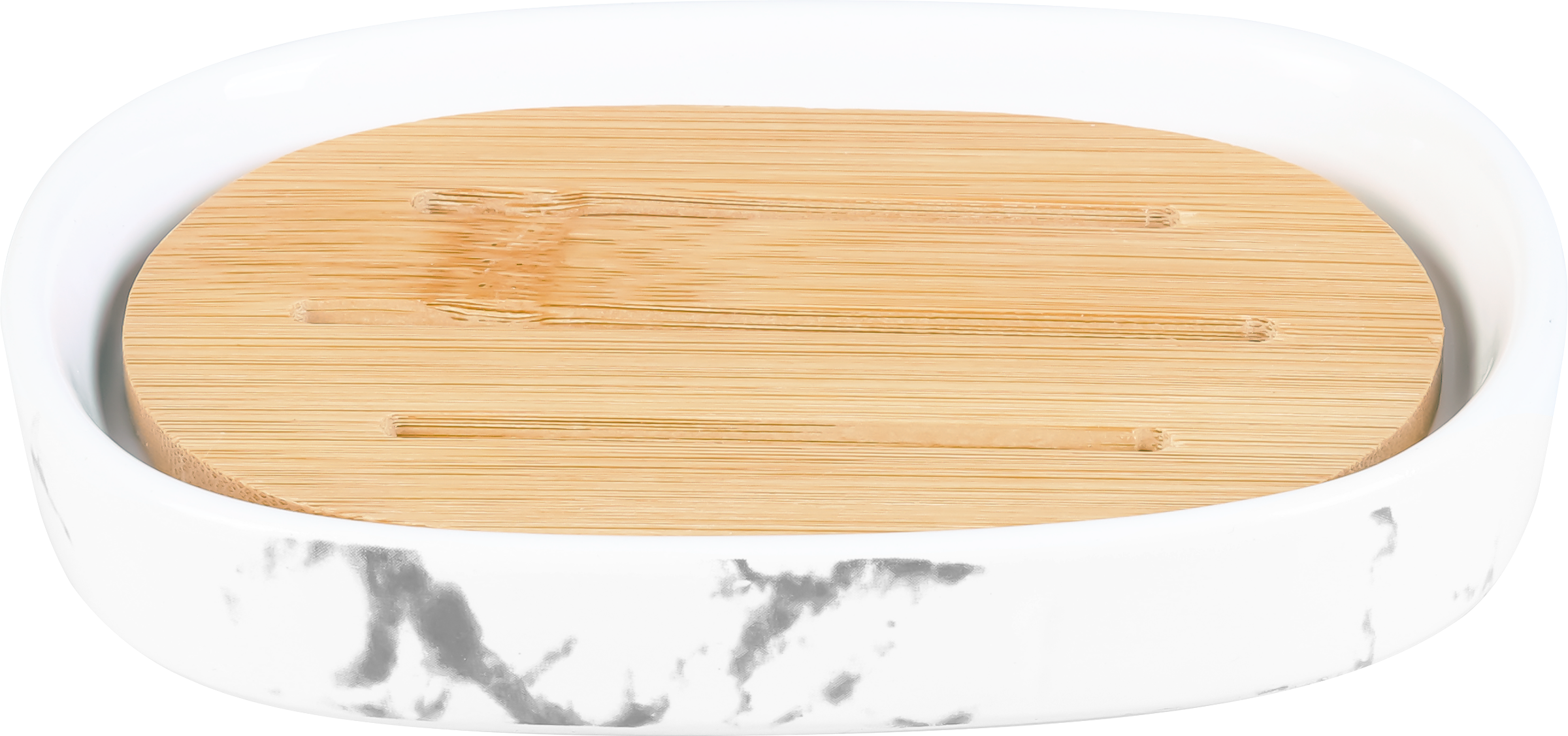 Изображение товара Мыльница HOMECLUB Mineral из доломита и бамбука Арт LK2072704