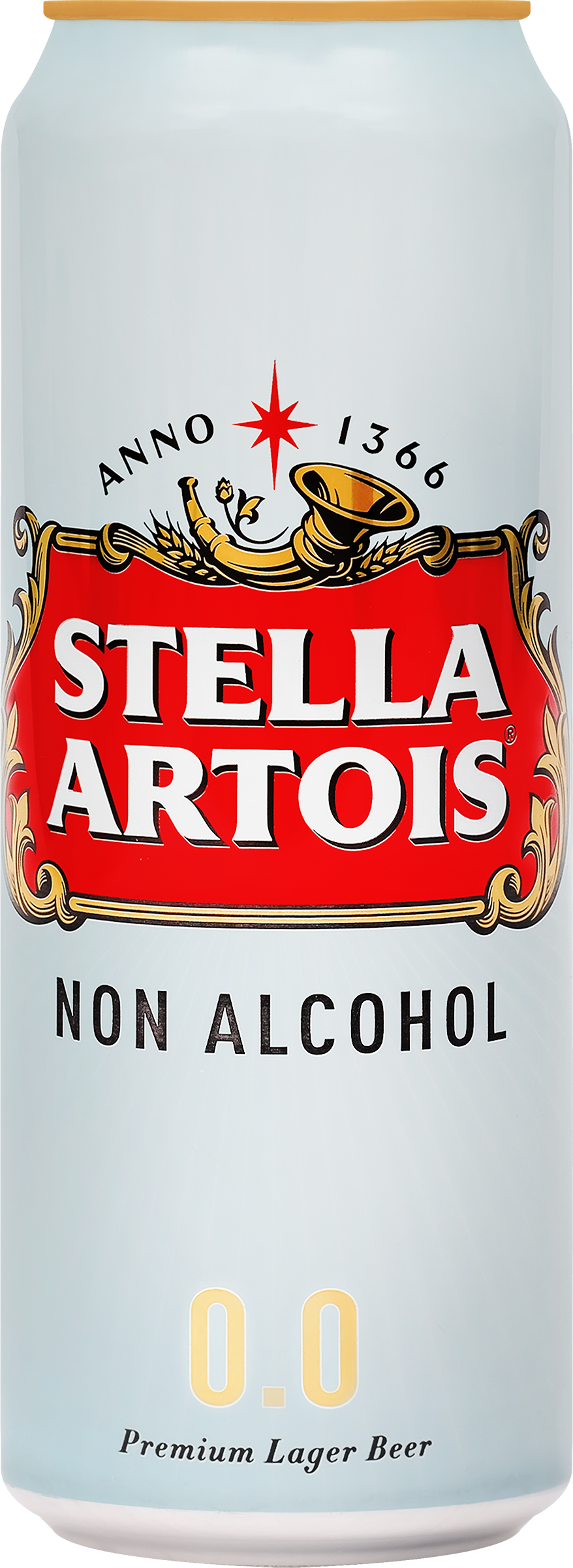Изображение товара Пиво светлое безалкогольное STELLA ARTOIS пастеризованное, не более 0,5%, 0.45л