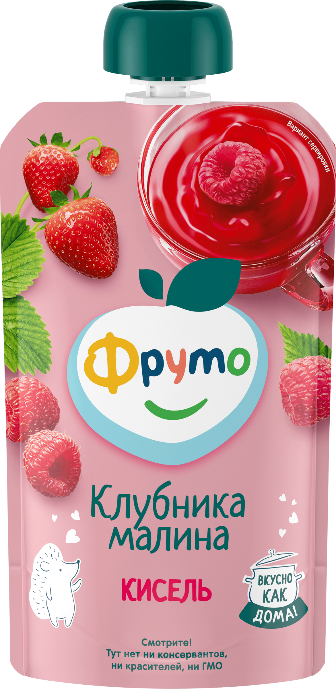 Изображение товара Кисель ягодный ФРУТОНЯНЯ Клубника и малина для детей 130 г/от 12 месяцев