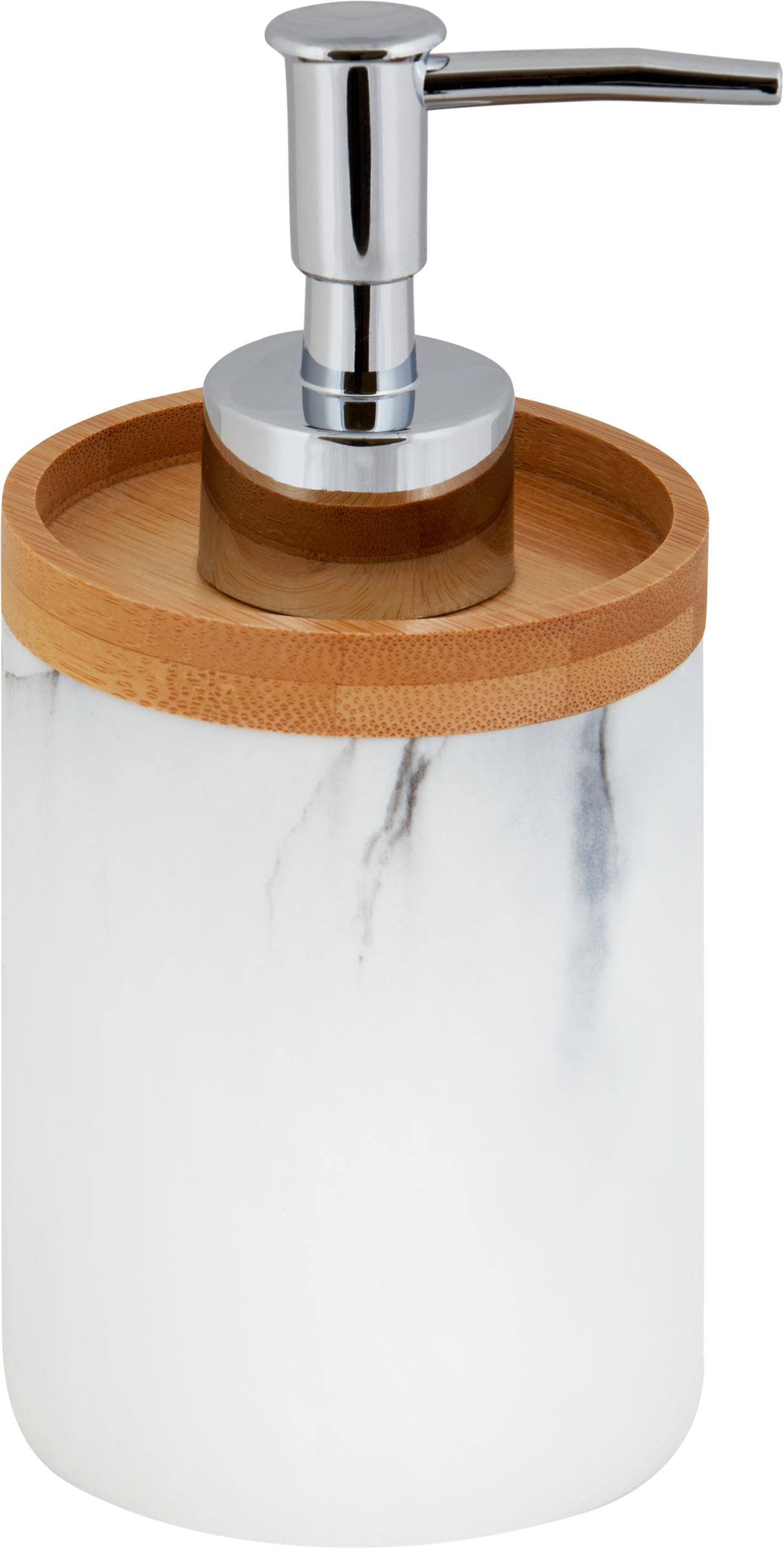 Изображение товара Дозатор для мыла HOMECLUB Marble из полирезины и дерева