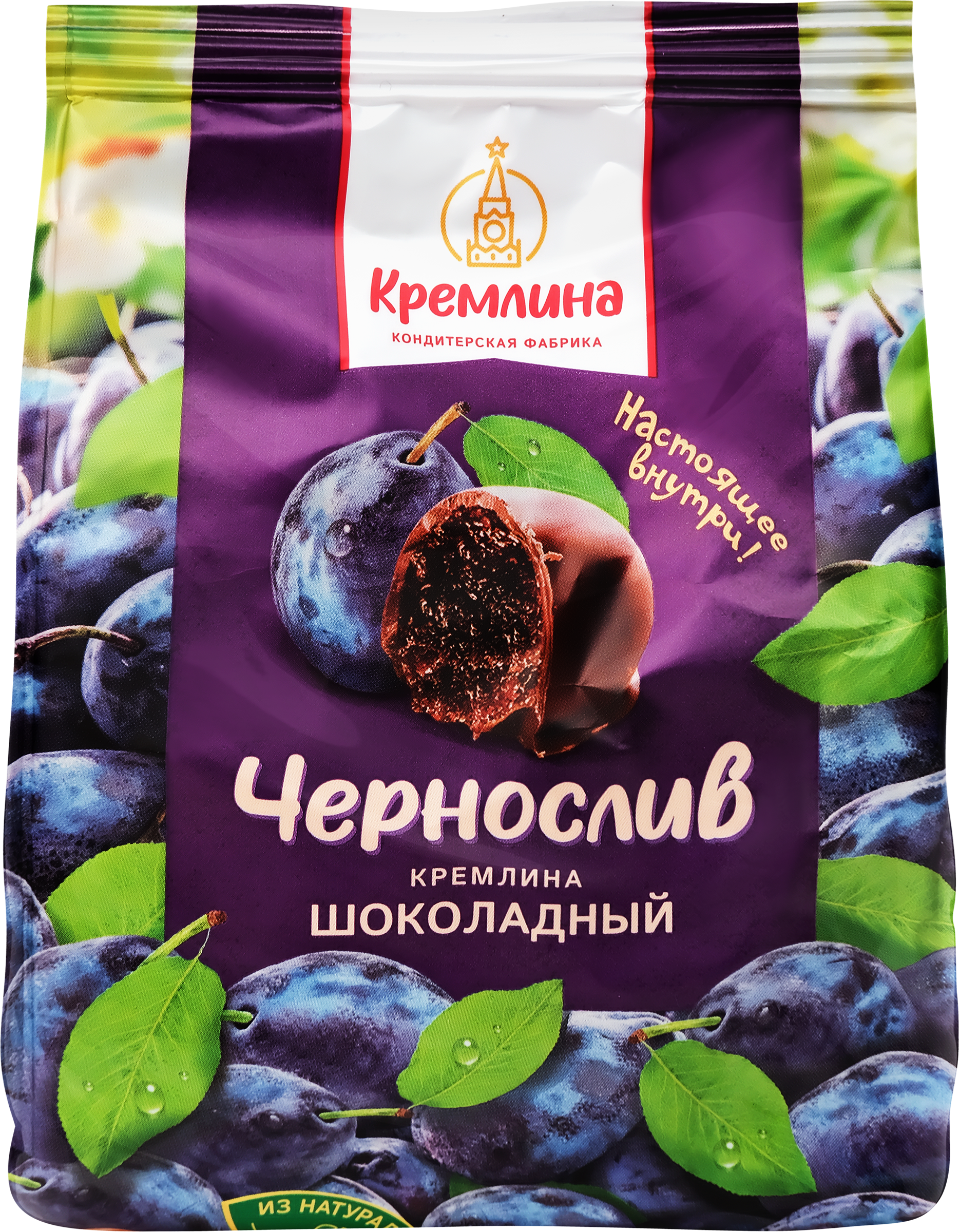 Изображение товара Конфеты КРЕМЛИНА Чернослив шоколадный, 190г
