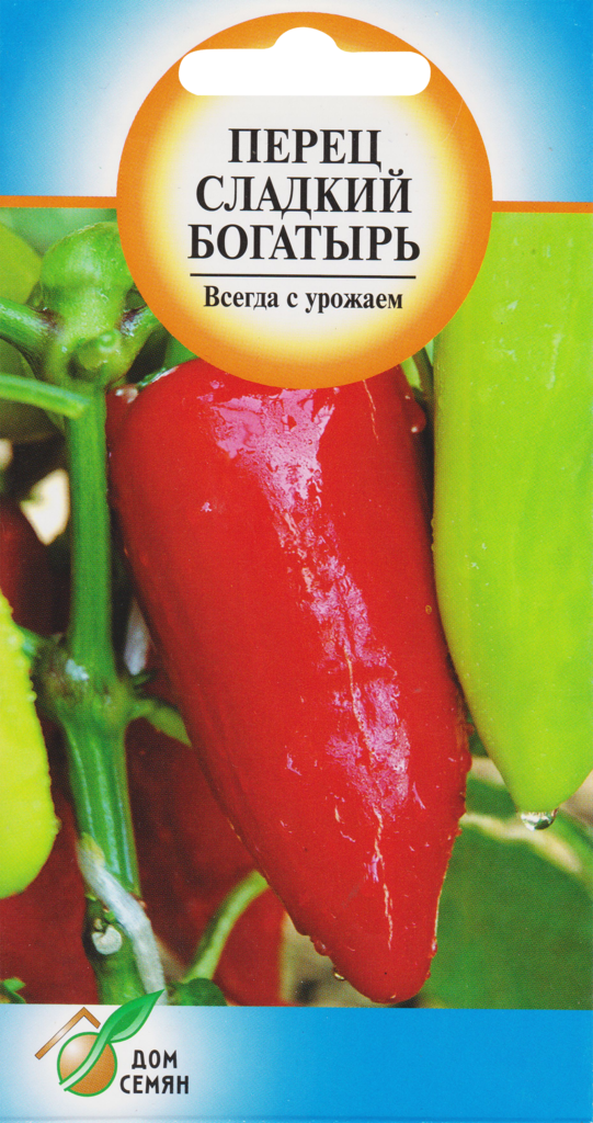 Изображение товара Семена ДОМ СЕМЯН Перец сладкий Богатырь, 30шт