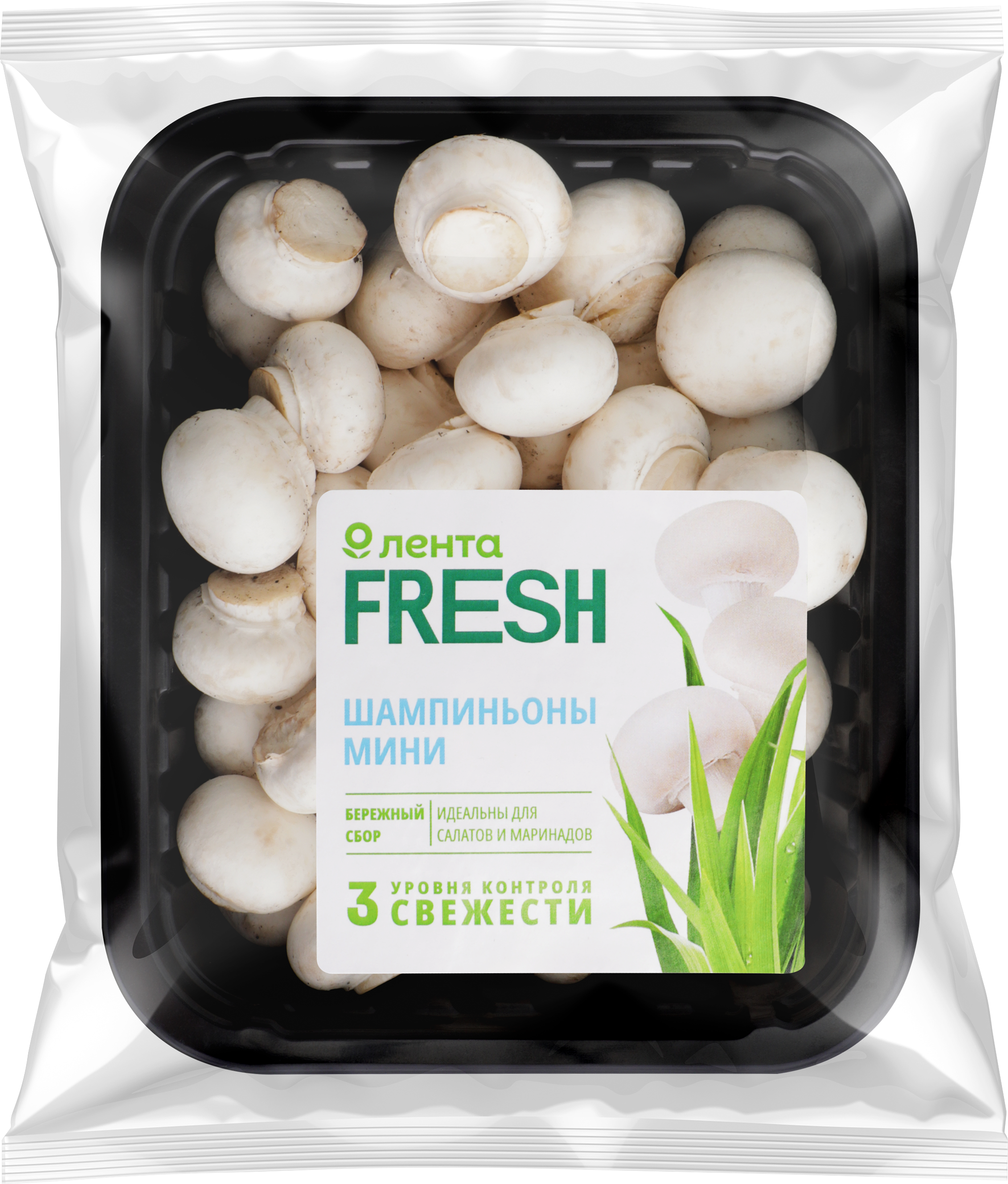 Изображение товара Шампиньоны ЛЕНТА FRESH мини, 300г