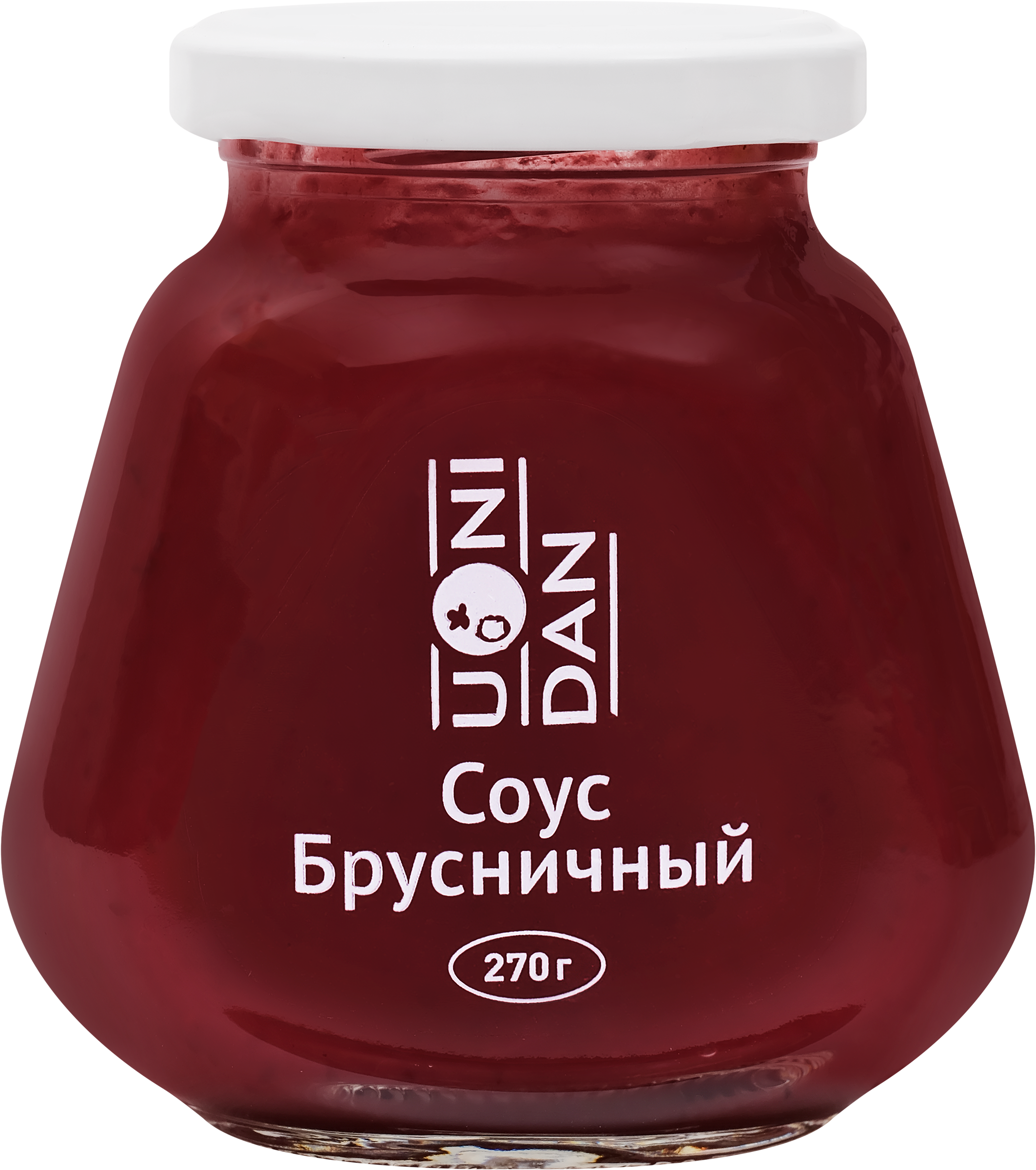 Изображение товара Соус брусничный UNI DAN 270г - натуральный кисло-сладкий соус для мяса