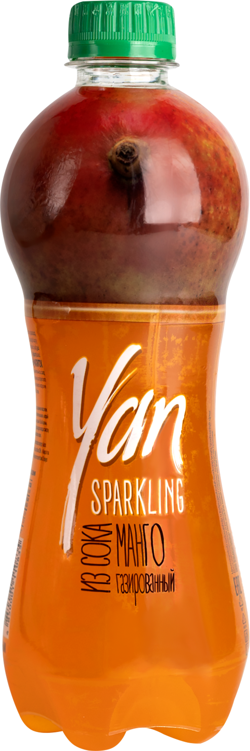 Изображение товара Напиток сокосодержащий YAN Sparkling манговый газированный, 0.47л