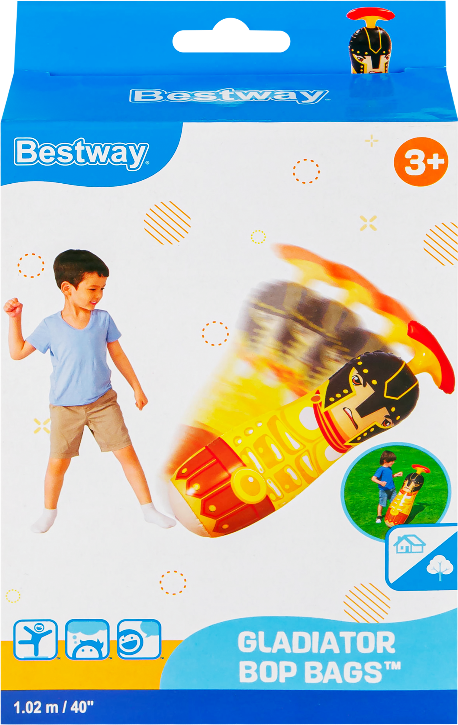 Изображение товара Игрушка надувная для боксирования BESTWAY Гладиатор 102см/Звери 89см, Арт. 52152
