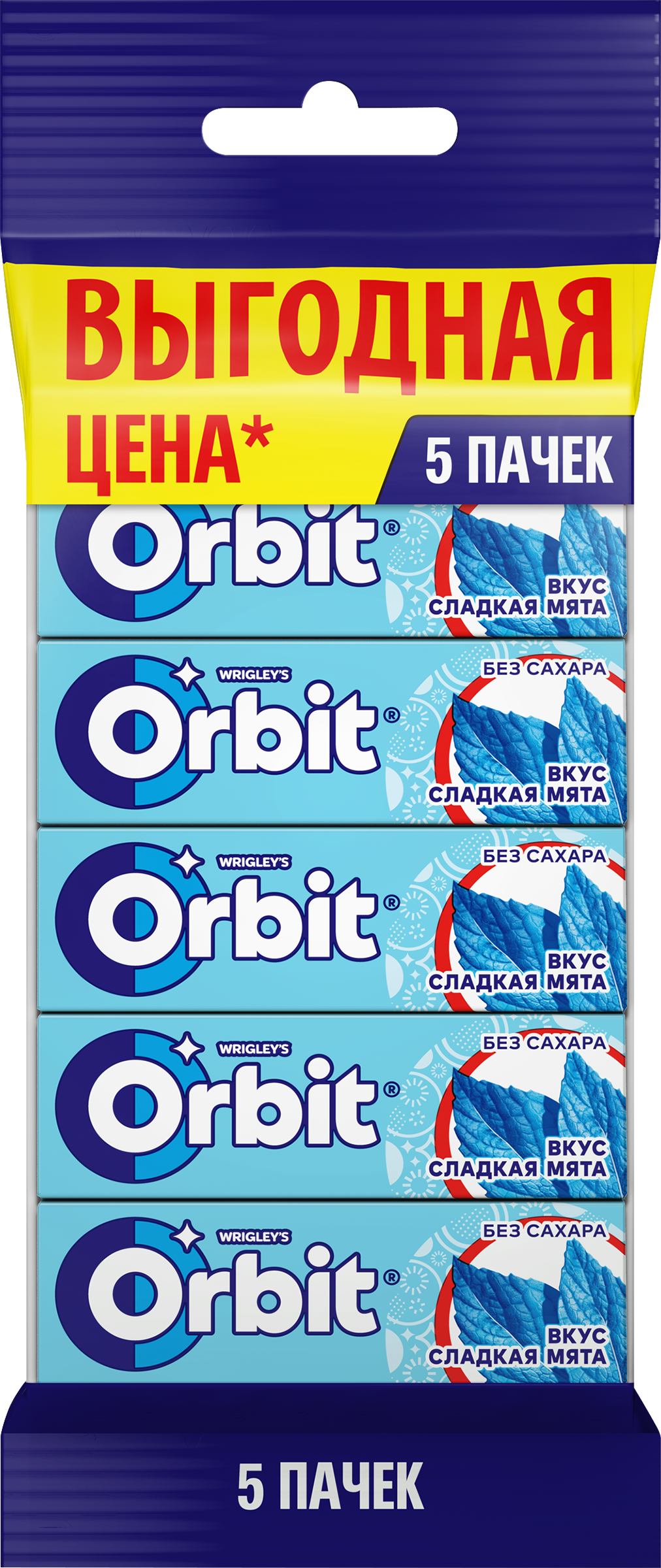 Изображение товара Жевательная резинка ORBIT Сладкая мята, 13,6г