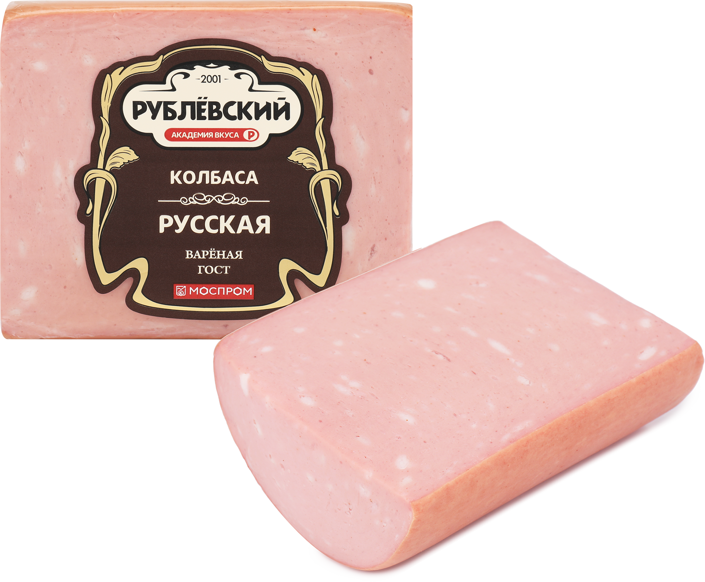 Изображение товара Колбаса вареная РУБЛЕВСКИЕ КОЛБАСЫ Русская 400г вкусная и качественная