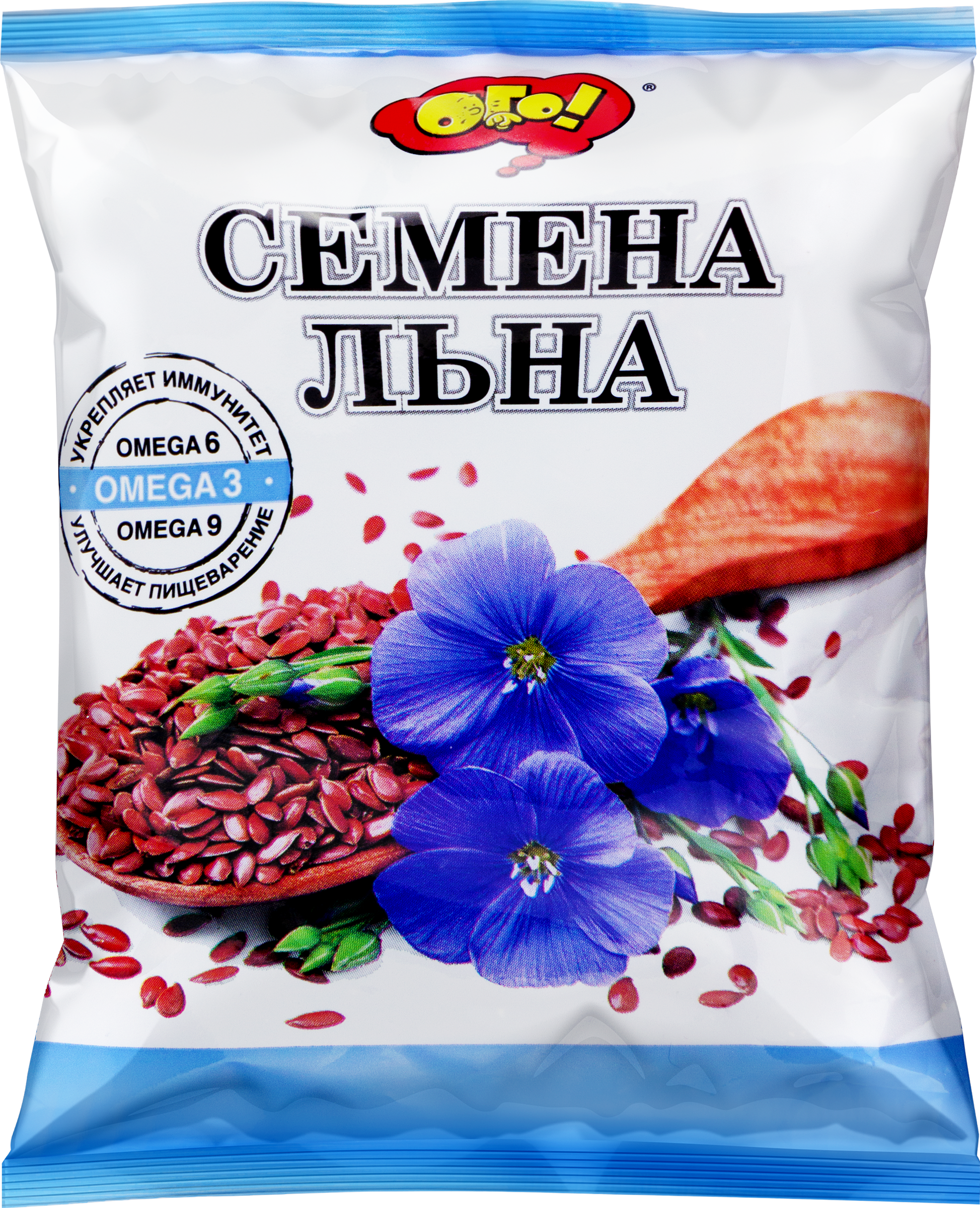 Изображение товара Семена льна ОГО! 150г натуральный продукт для здоровья и диеты