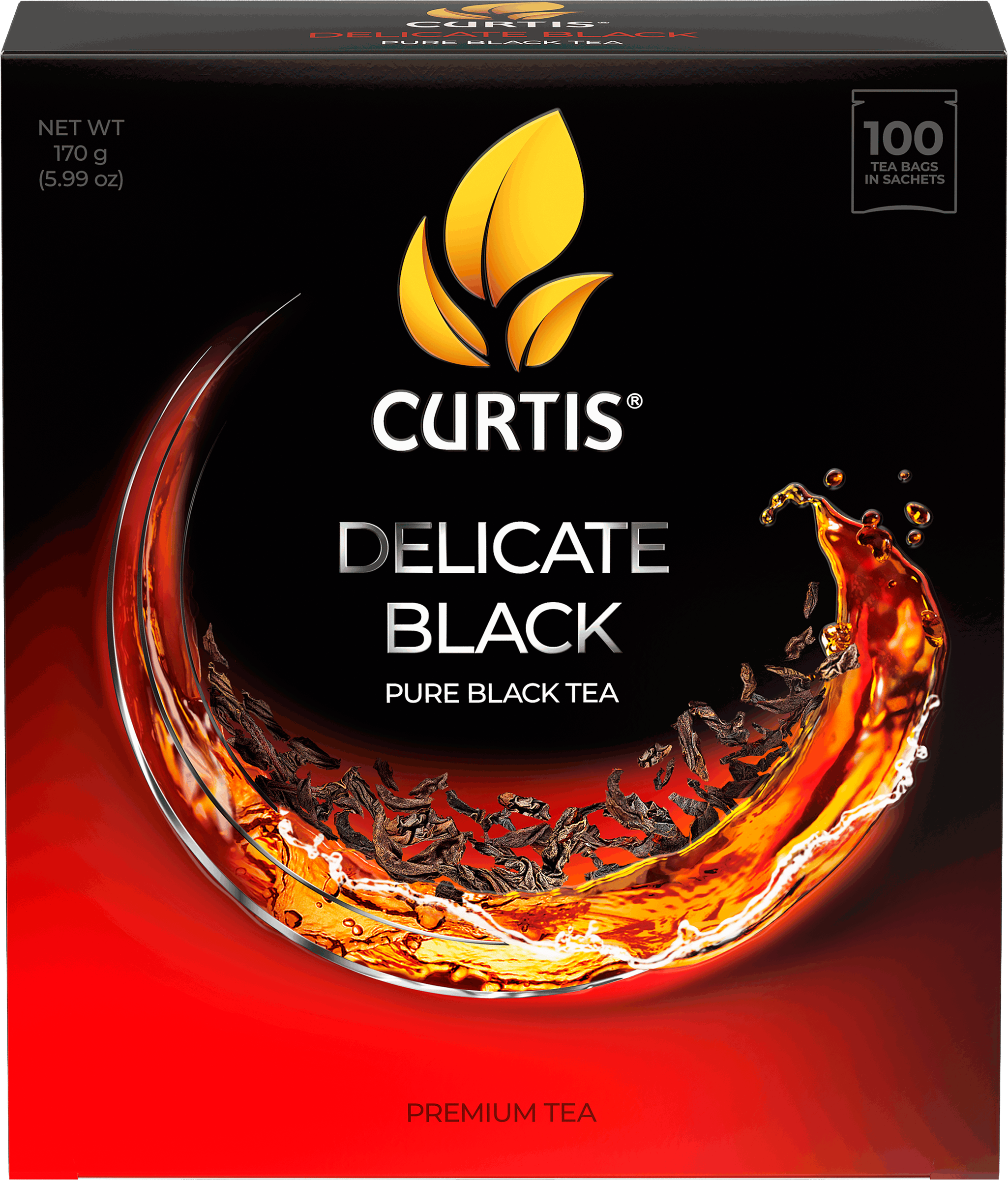 Изображение товара Чай черный CURTIS Delicate Black 100 пакетиков