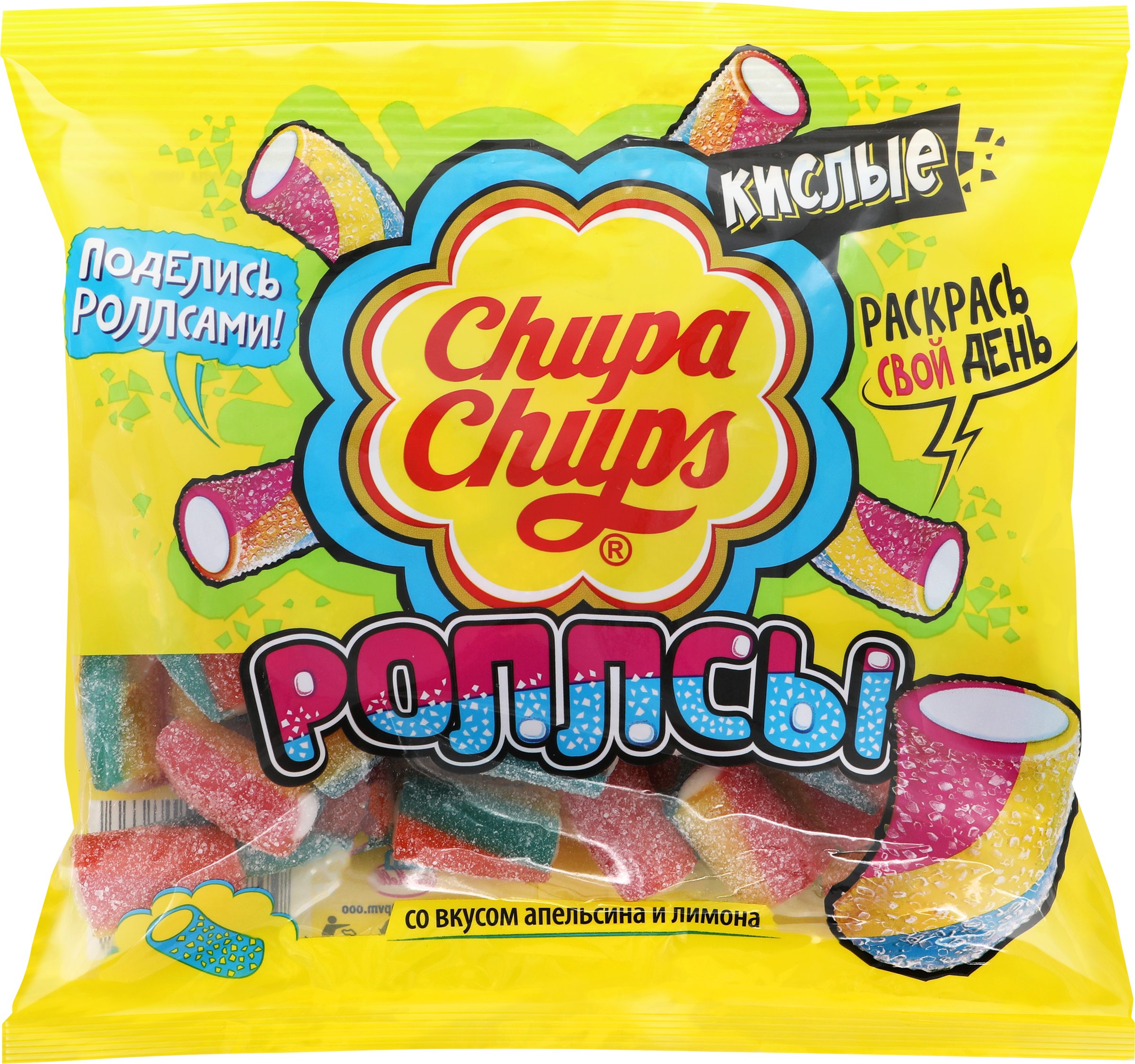 Изображение товара Мармелад жевательный CHUPA CHUPS Роллсы, 150г