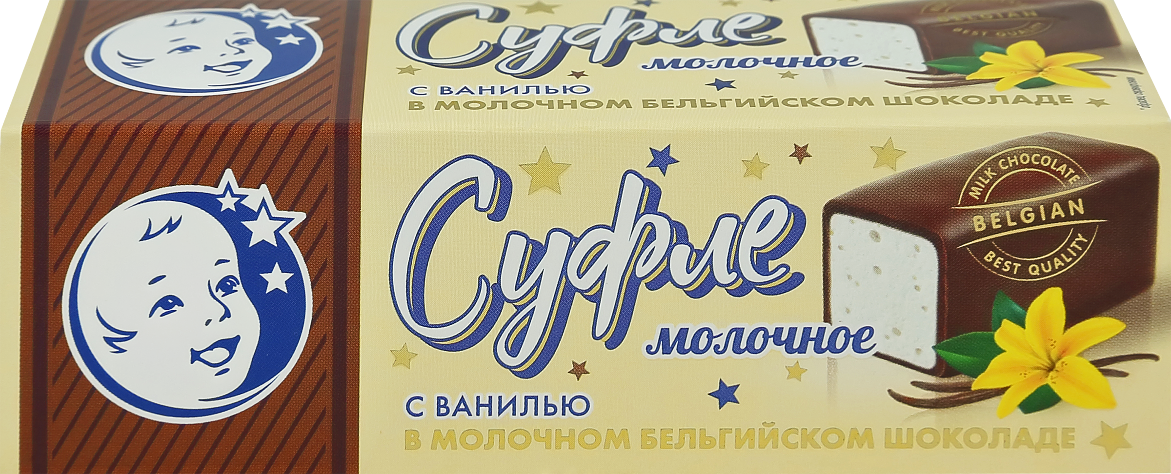 Изображение товара Молочное суфле с ванилью и бельгийским шоколадом 50г отЗАВОД ИМ.ПАСТУХОВА
