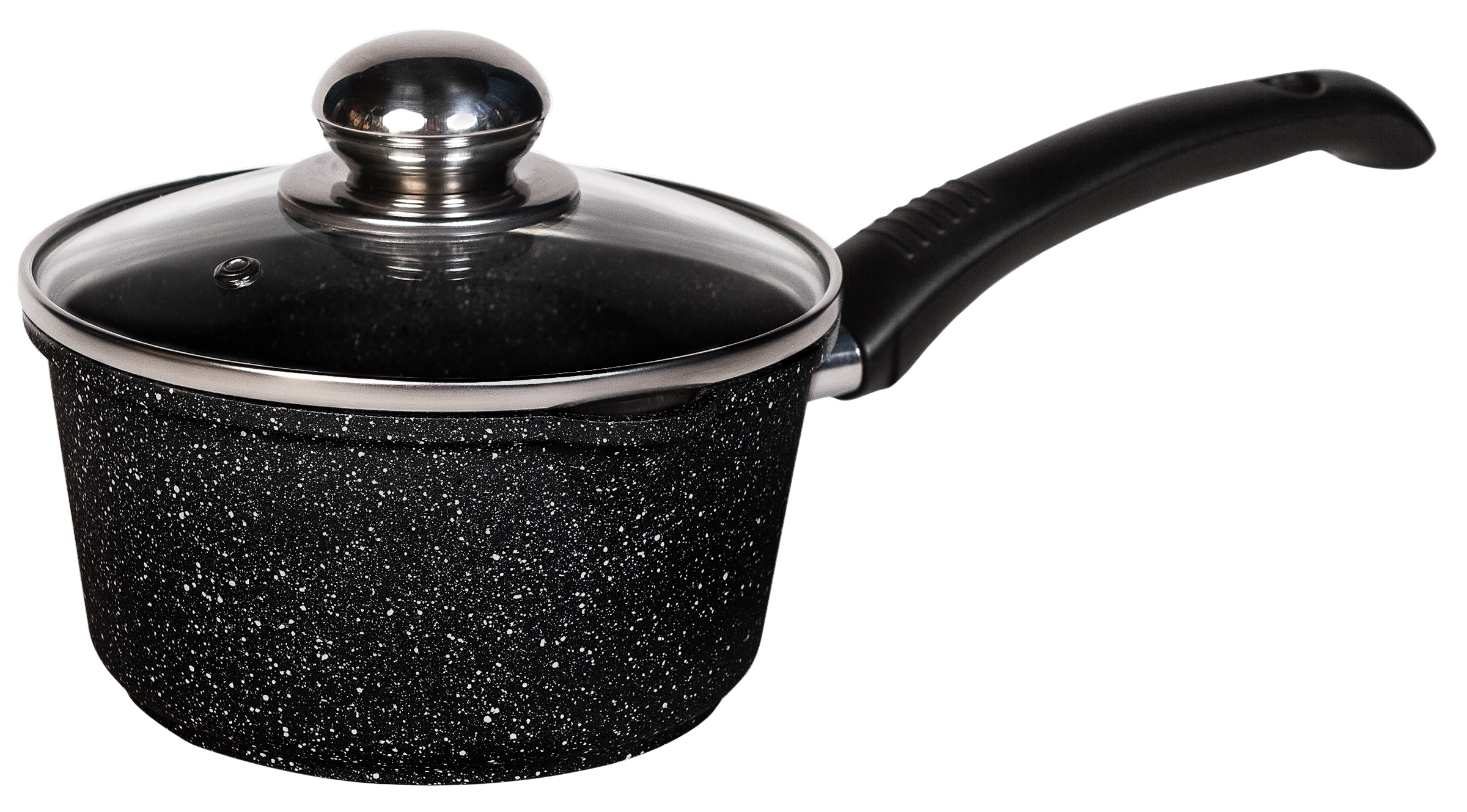 Изображение товара Ковш HOMECLUB Marble 1.5л литой алюминий стеклянная крышка сливной носик