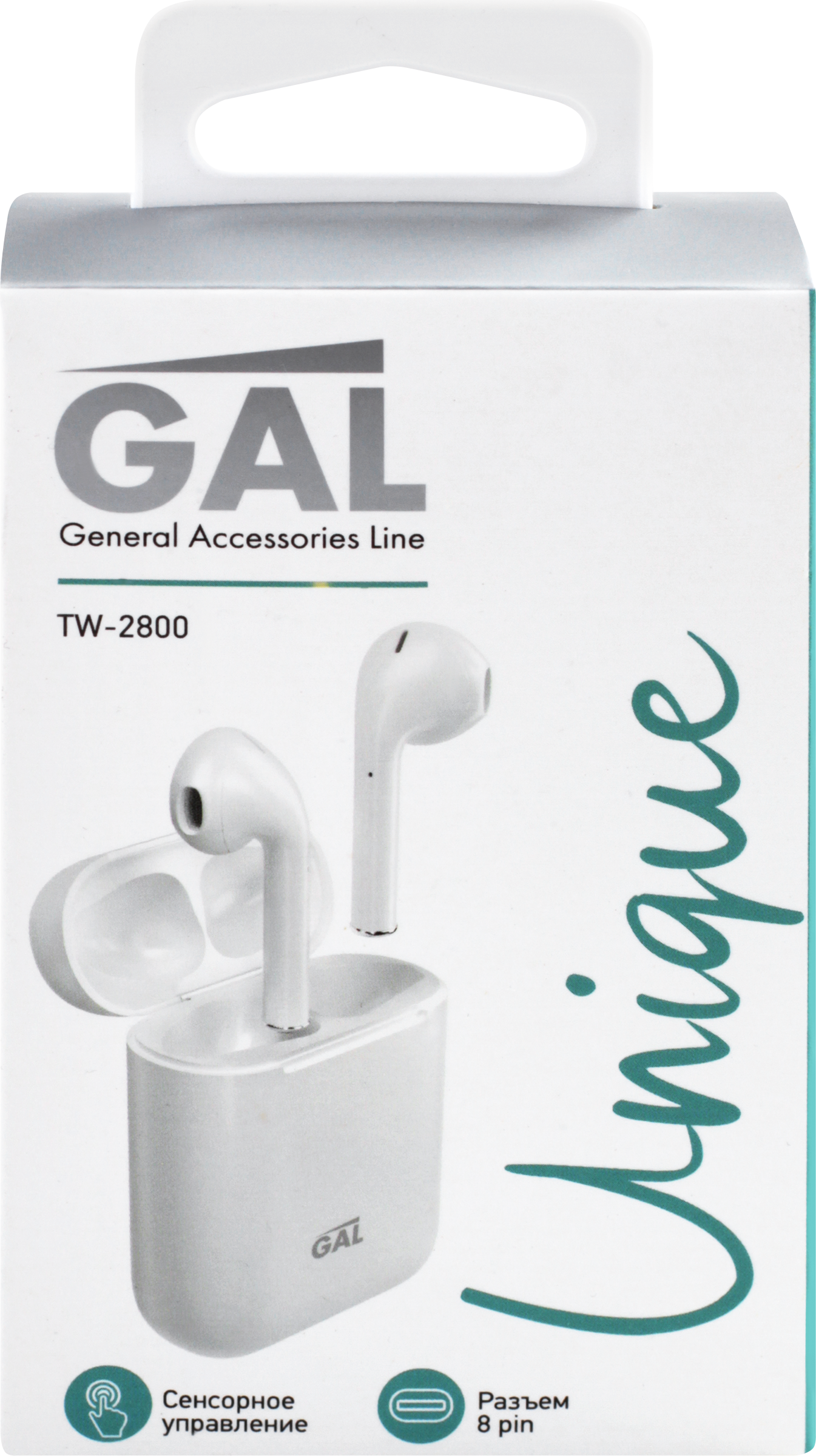 Изображение товара Беспроводные наушники GAL TWS TW-2800/3005 с микрофоном и зарядным кейсом